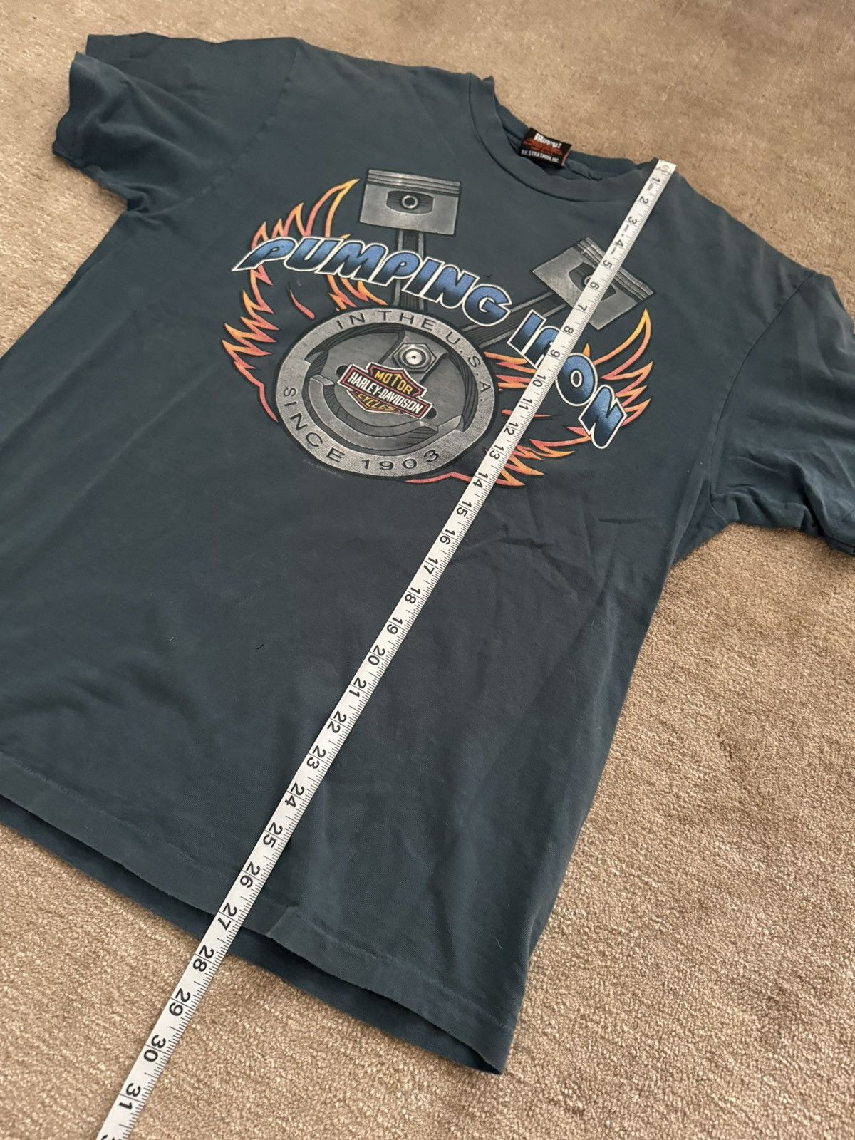 Harley Davidson × Vintage Vintage Harley-Davidson “Pumping Iron” Tee Size US M / EU 48-50 / 2 - 9 Thumbnail