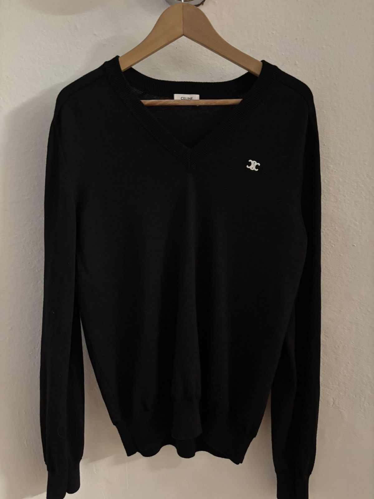 Celine Celine V Neck Sweater Size US M / EU 48-50 / 2 - 1 Thumbnail