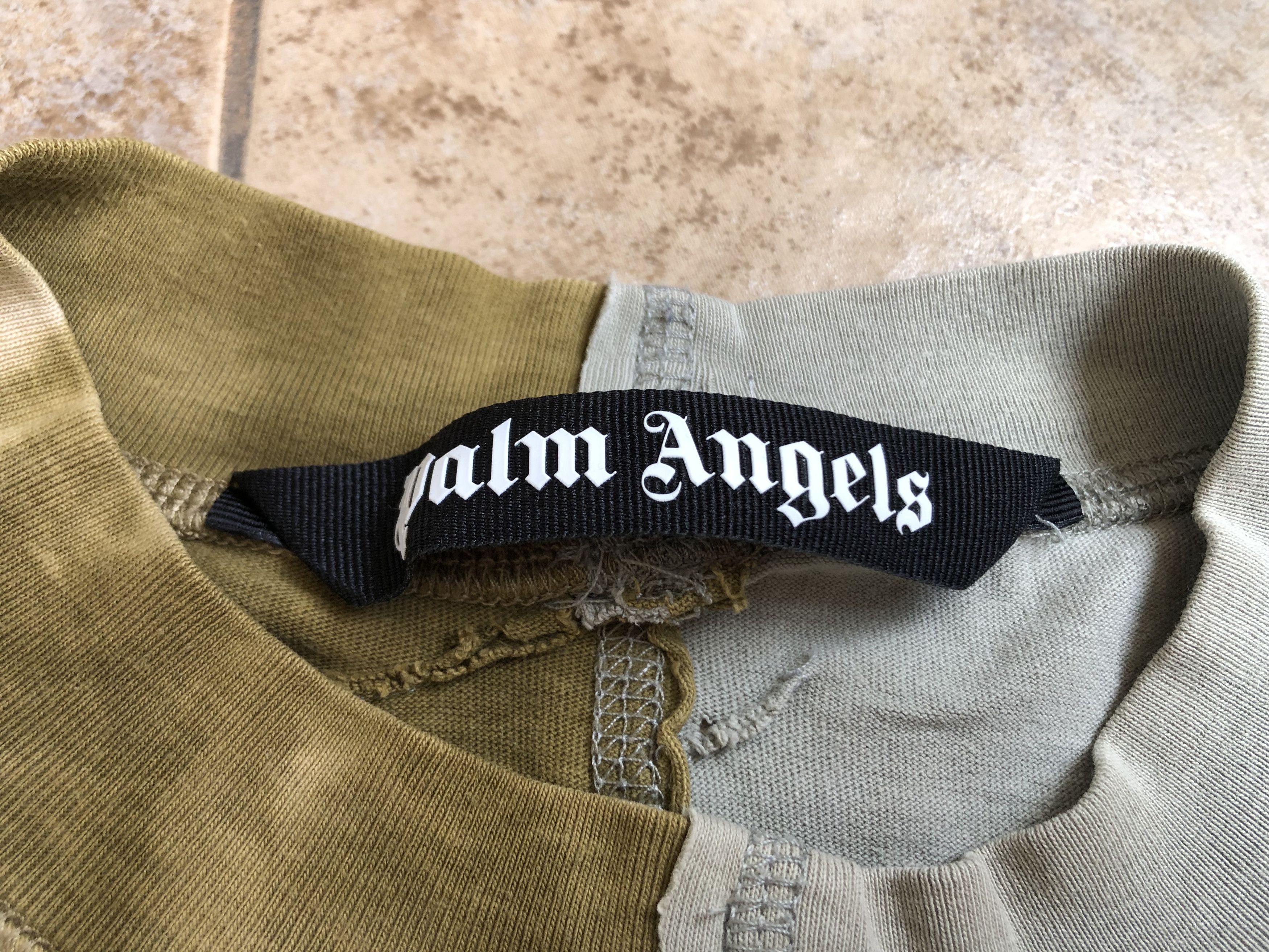 Palm Angels Palm Angels Broken Logo Military T-shirt Size S Size US S / EU 44-46 / 1 - 9 Thumbnail