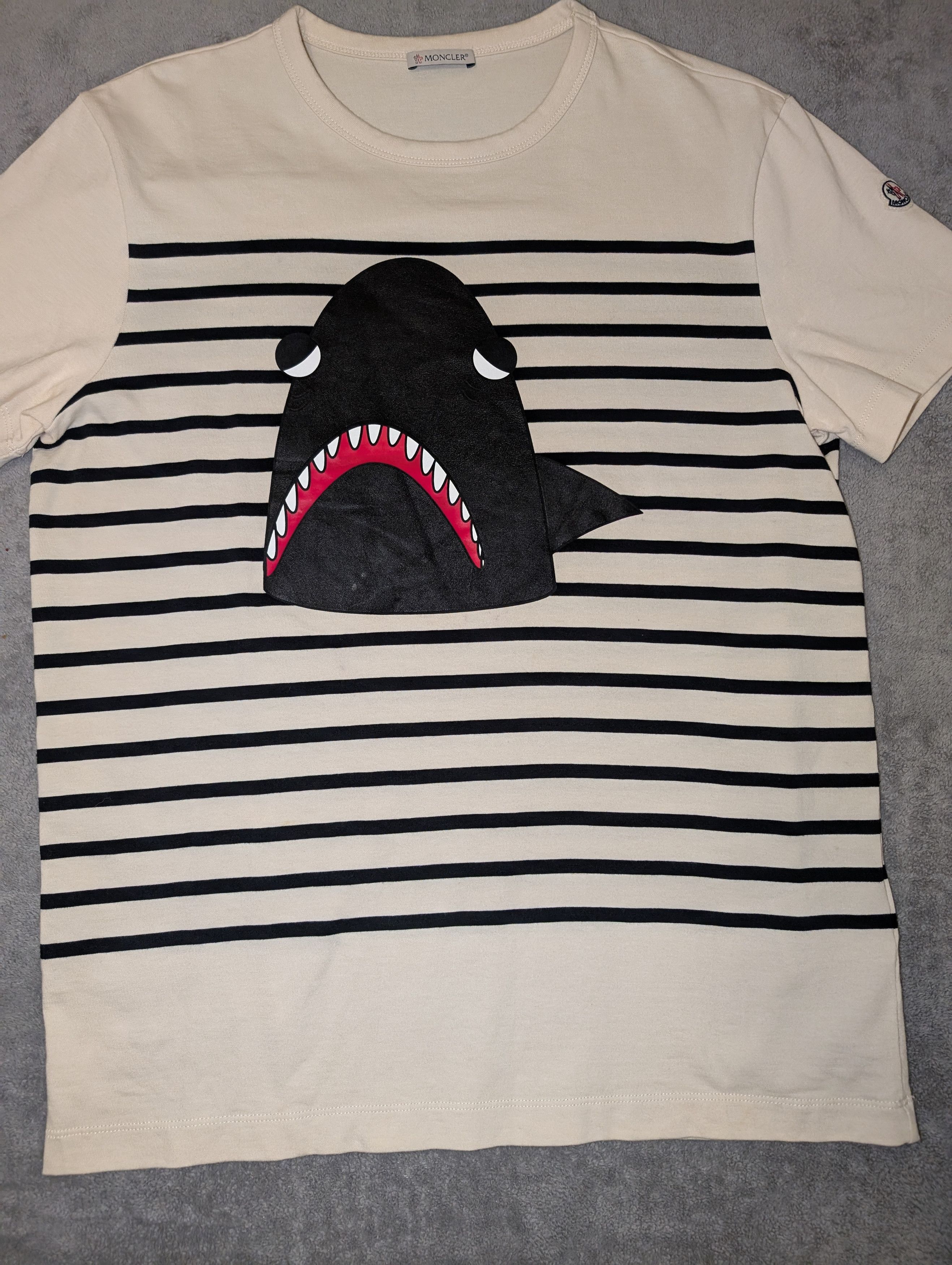 Moncler MONCLER MAGLIA LEATHER SHARK T-SHIRT Size US L / EU 52-54 / 3 - 1 Thumbnail