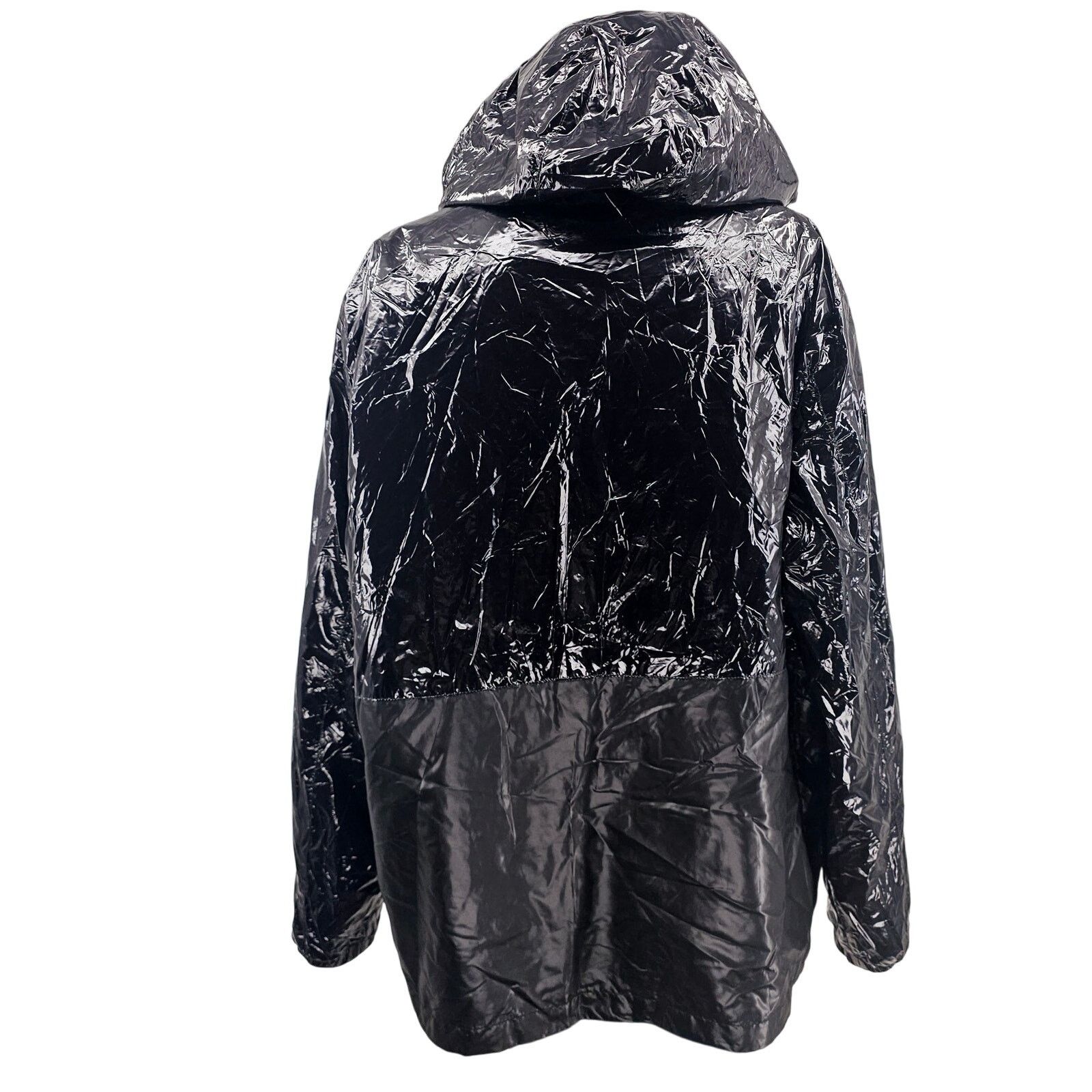 American Stitch NEW American Stitch Black Shine Hooded Zip Jacket L 3377 Size US L / EU 52-54 / 3 - 3 Thumbnail