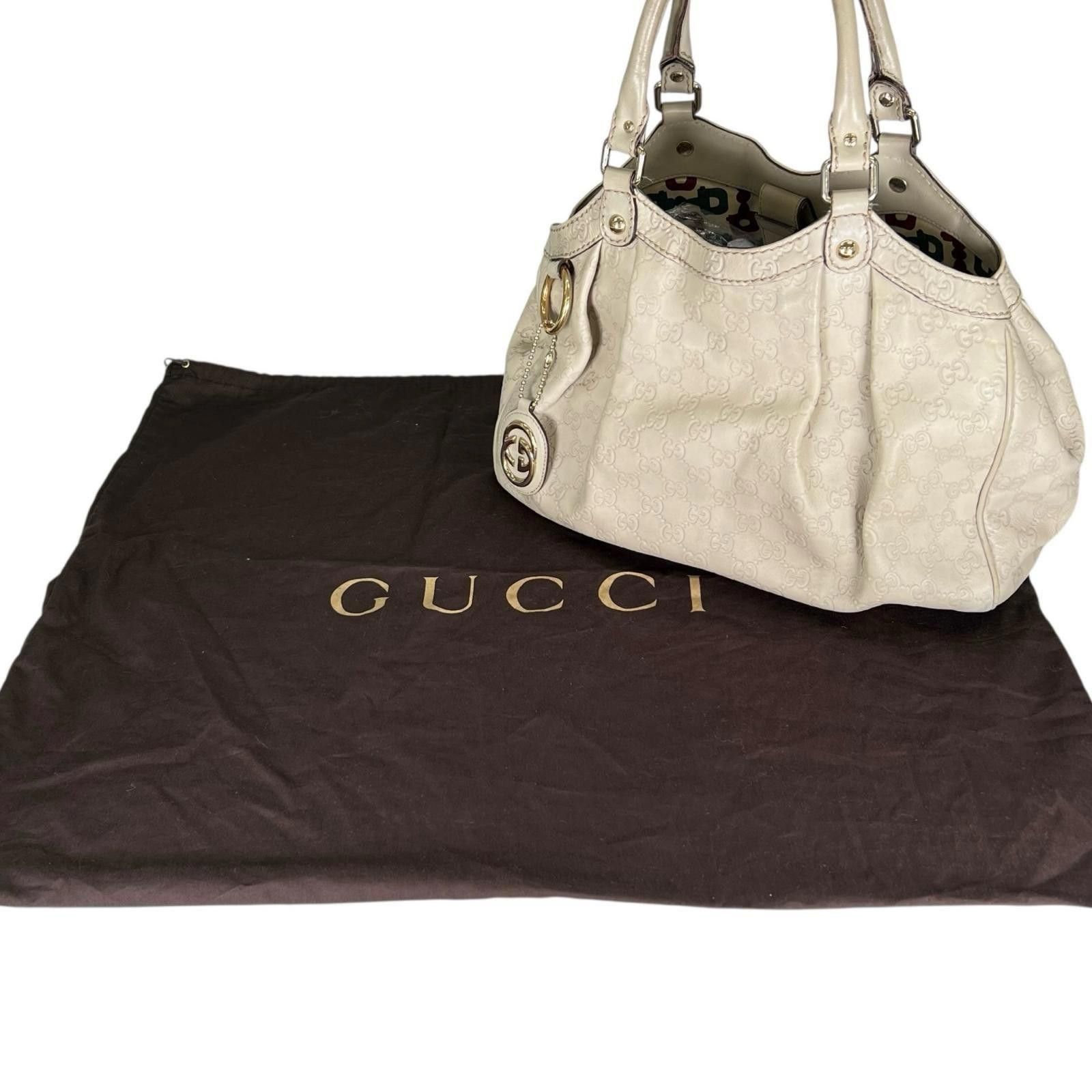 Gucci Gucci - Beige Sukey Beige Size ONE SIZE - 8 Thumbnail