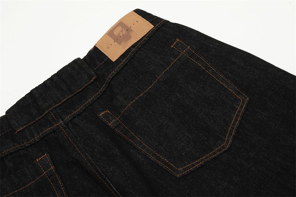 Vintage Men's loose wide-leg patchwork vintage scimitar jeans Size US 32 / EU 48 - 5 Thumbnail