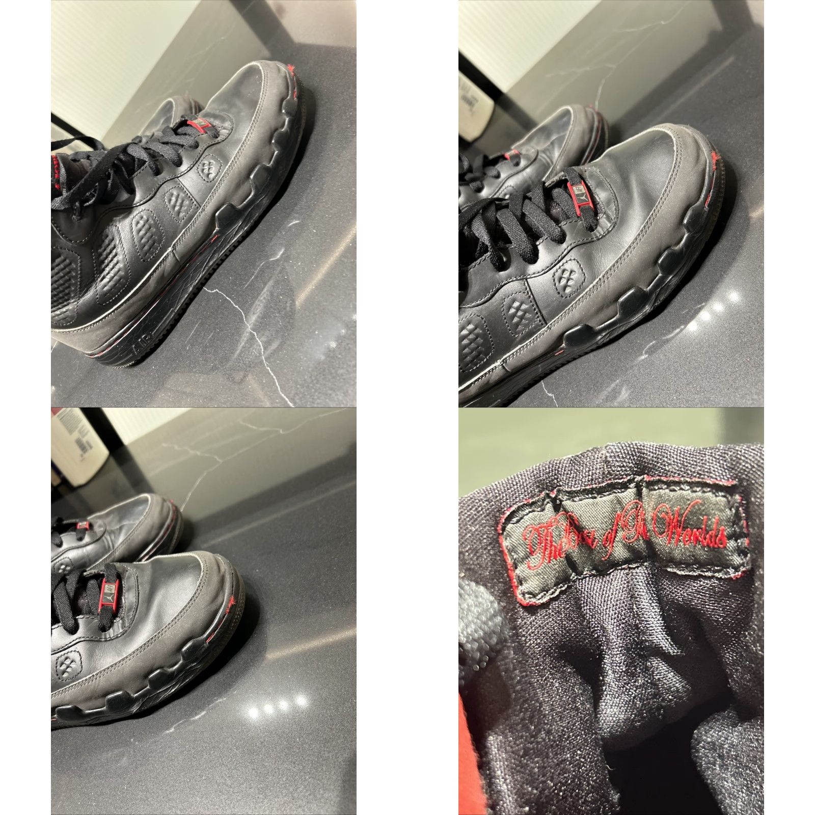 Nike VINTAGE Air Jordan 10 Fusion Charcoal Size 9 Mens Nike Retro Black Red AF1 352753-061 Sneaker Mens Size US 9 / EU 42 - 8 Thumbnail