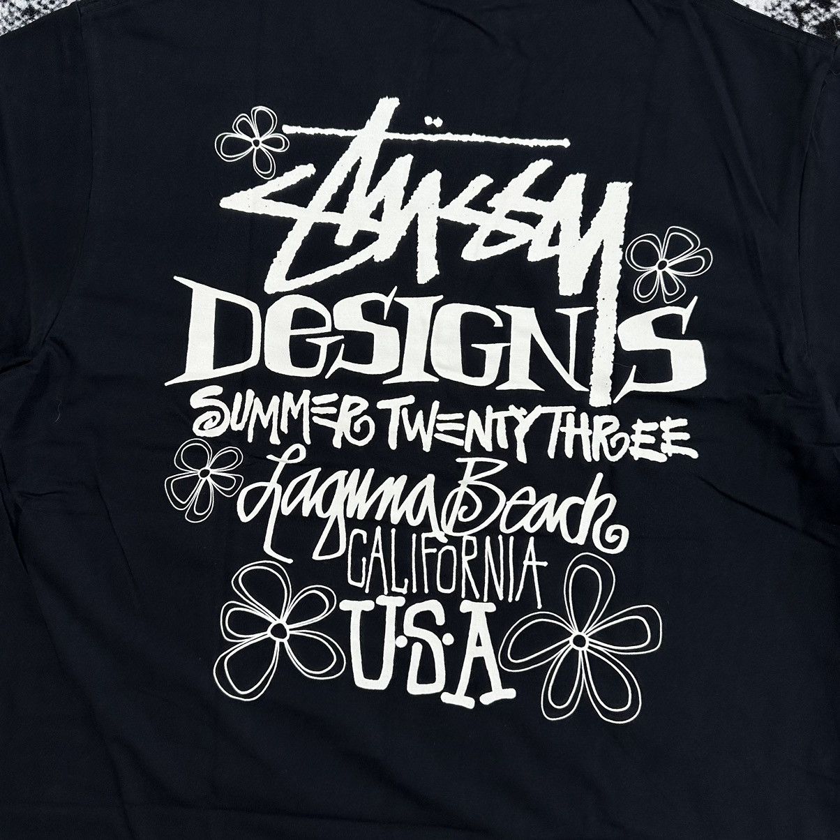 Stussy × Vintage STUSSY SUMMER LB TEE IN BLACK / LARGE Size US L / EU 52-54 / 3 - 4 Thumbnail