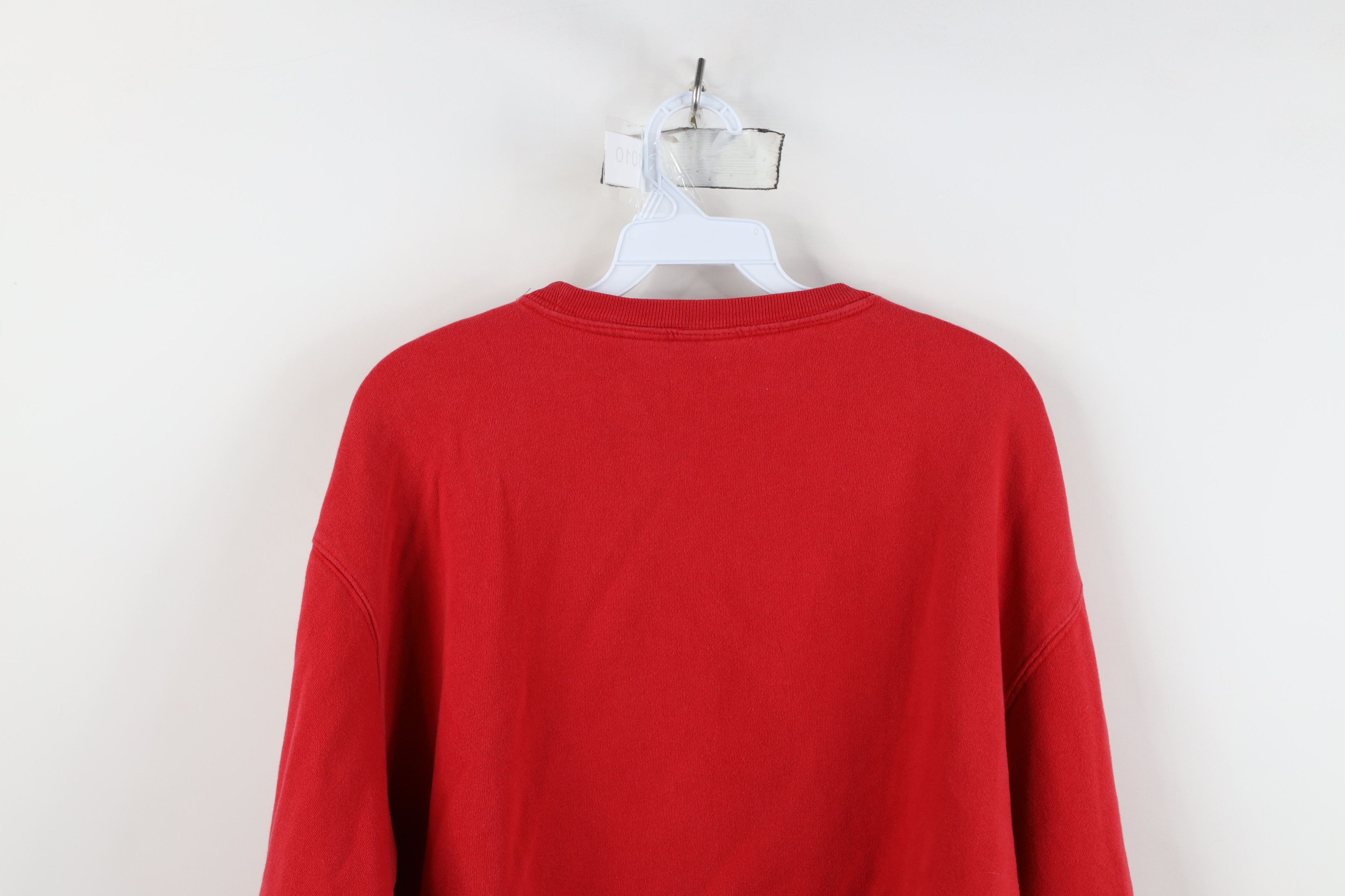 Gap Vintage 90s Gap Faded Spell Out Crewneck Sweatshirt Red Size XXL / US 16-18 / IT 52-54 - 12 Thumbnail