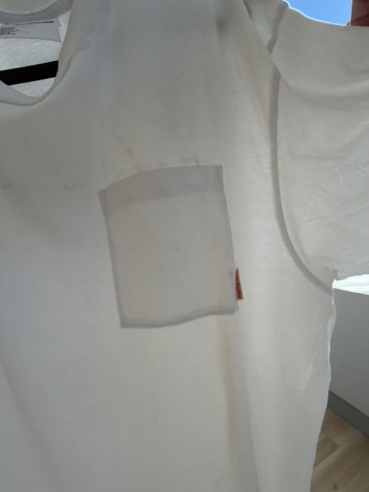 Acne Studios Acne Studio White Pocket T Shirt Size US XL / EU 56 / 4 - 2 Thumbnail