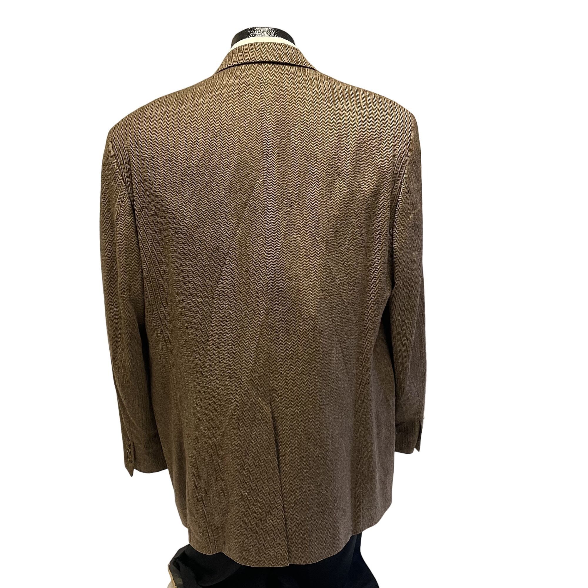 Ralph Lauren Vtg Ralph Lauren Sport Coat HERRINGBONE Lambswool Jacket Size 44L - 3 Thumbnail