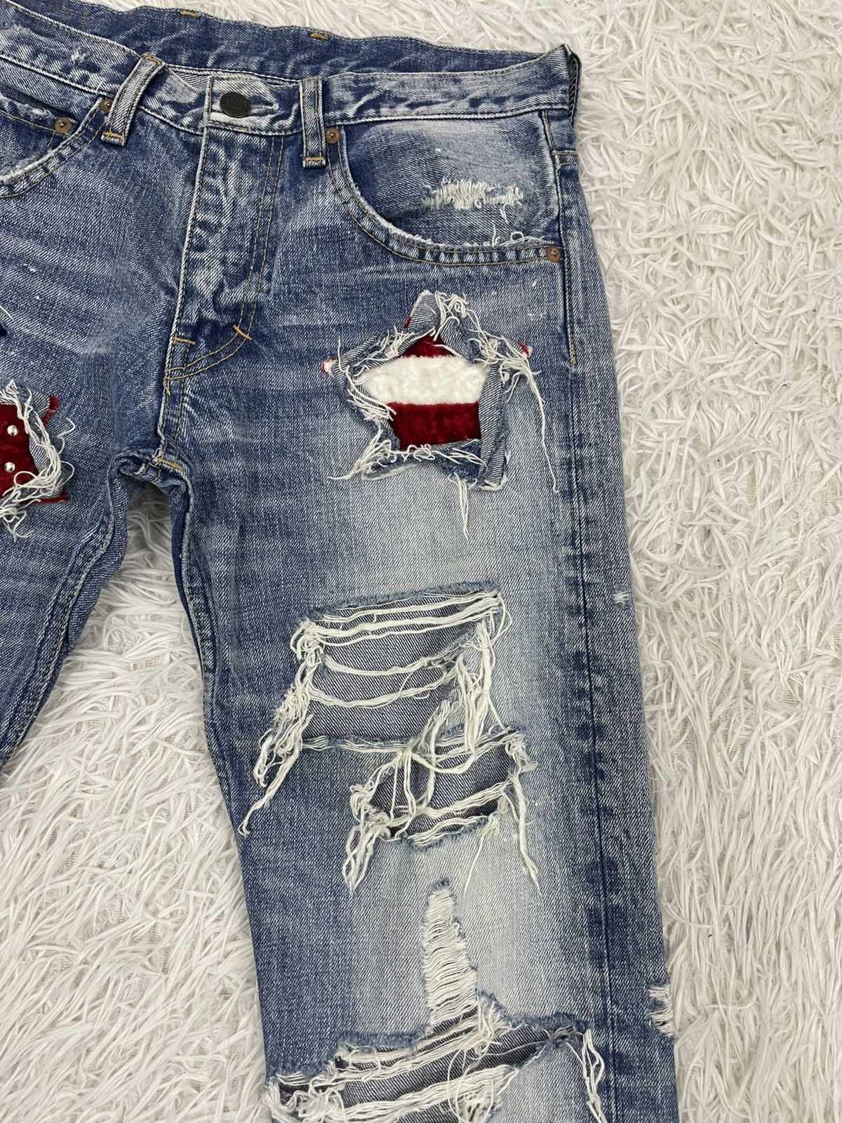 Japanese Brand Cozy Art Style Sweats & Bloods RNA Flare Jeans Pant Size US 30 / EU 46 - 5 Thumbnail