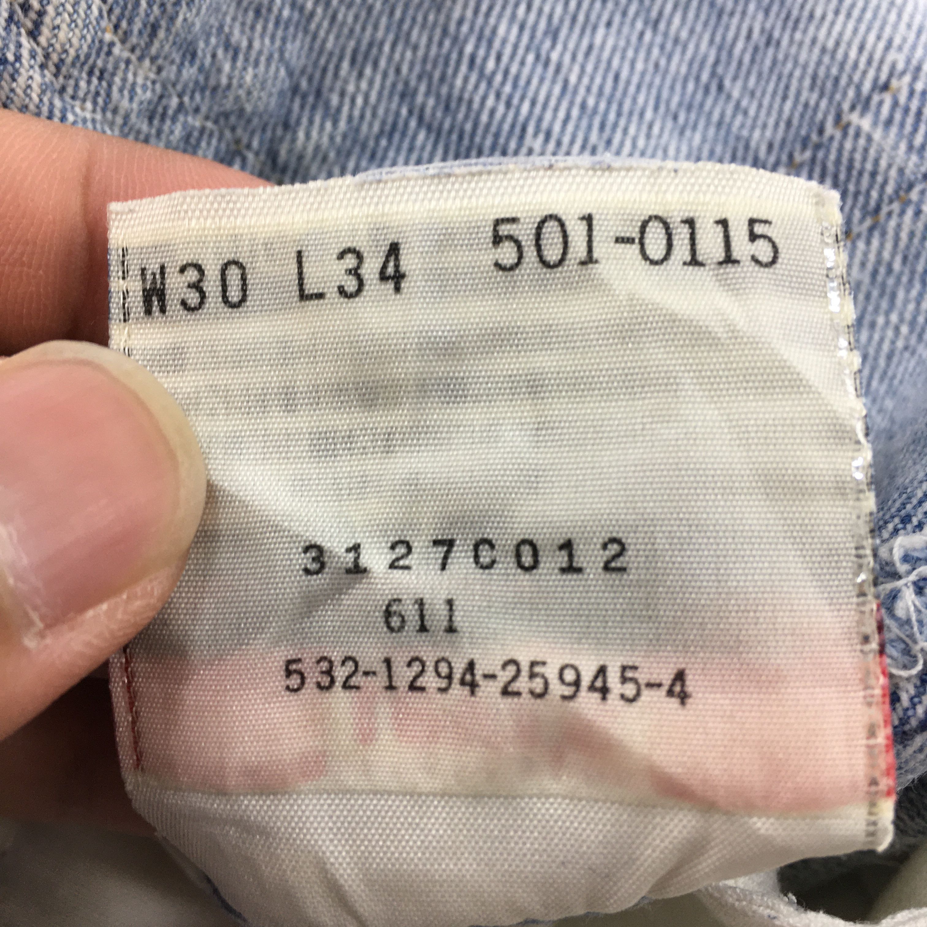 Levi's Size 28x28 Vintage 90s Levi's 501 Faded Blue Jeans S1813 Size US 28 / EU 44 - 15 Thumbnail