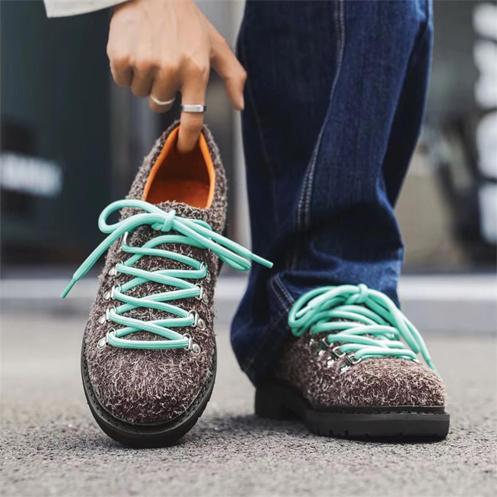 Other Textured Shag Hiking Derby Shoes Size US 8 / EU 41 - 1 Thumbnail