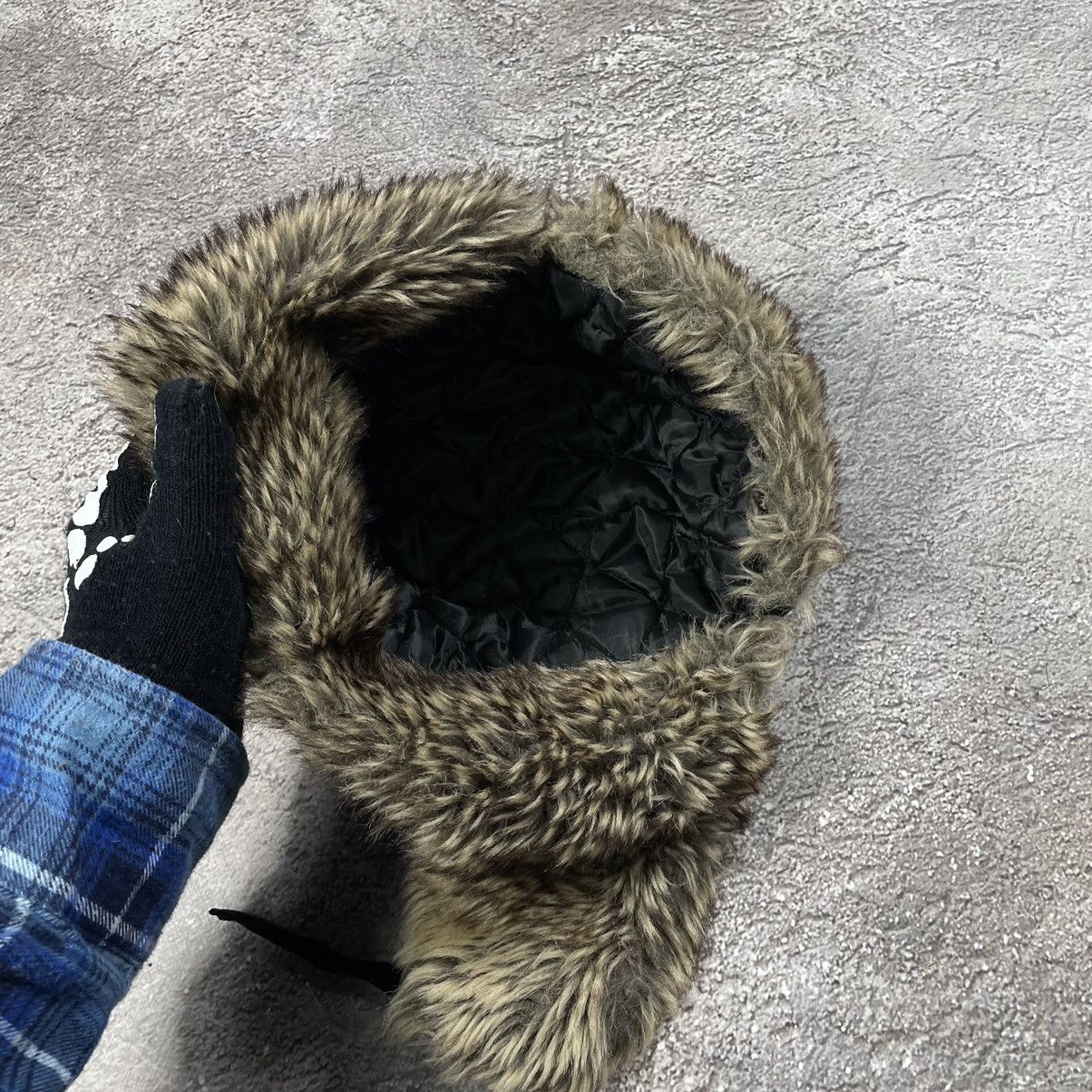 Vintage Vintage 90s Mohair Beanie Fuzzy Grunge Skate Alt Streetwear Size ONE SIZE - 5 Thumbnail