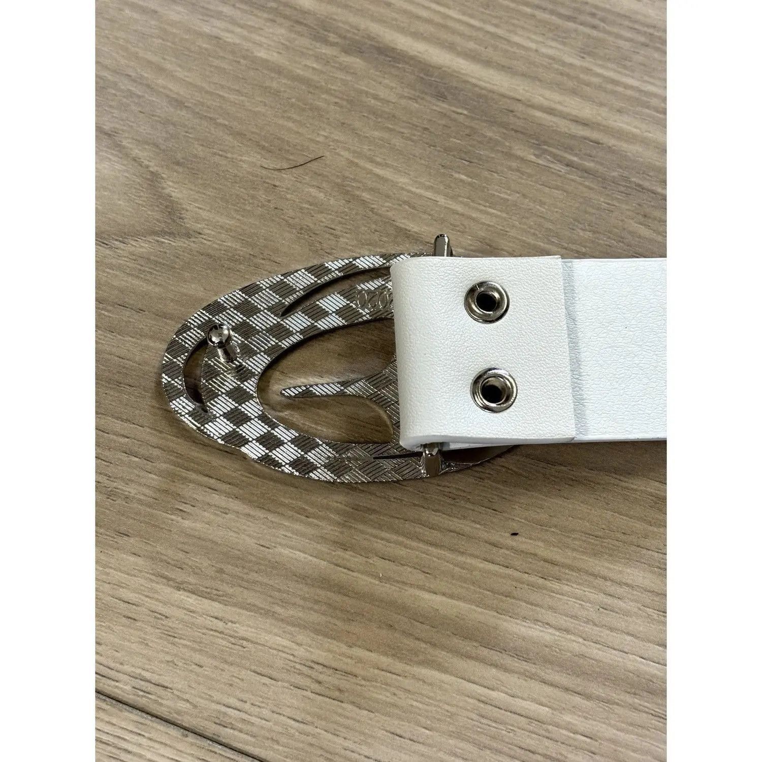 Japanese Brand × Vintage White Star Moon Buckle Belt Size ONE SIZE - 3 Thumbnail