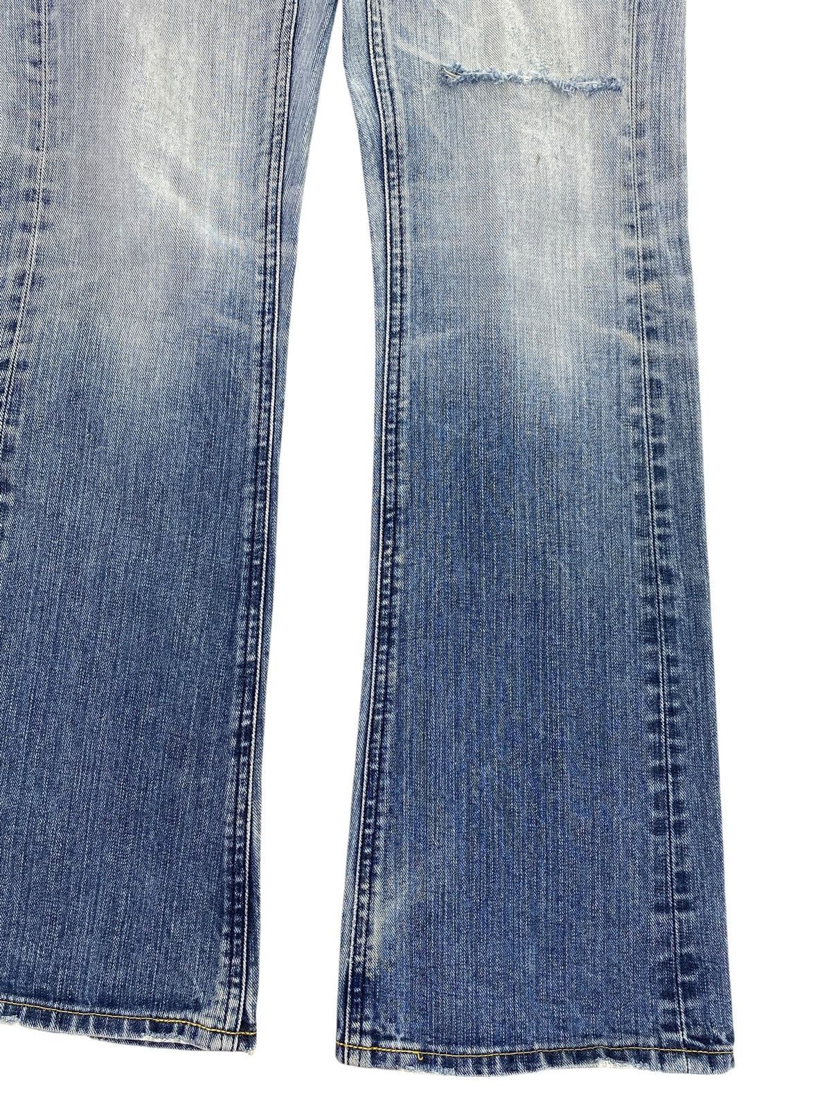 Other Japanese Brand Faded Wash Ripped Style Flare Jeans Size US 28 / EU 44 - 8 Thumbnail
