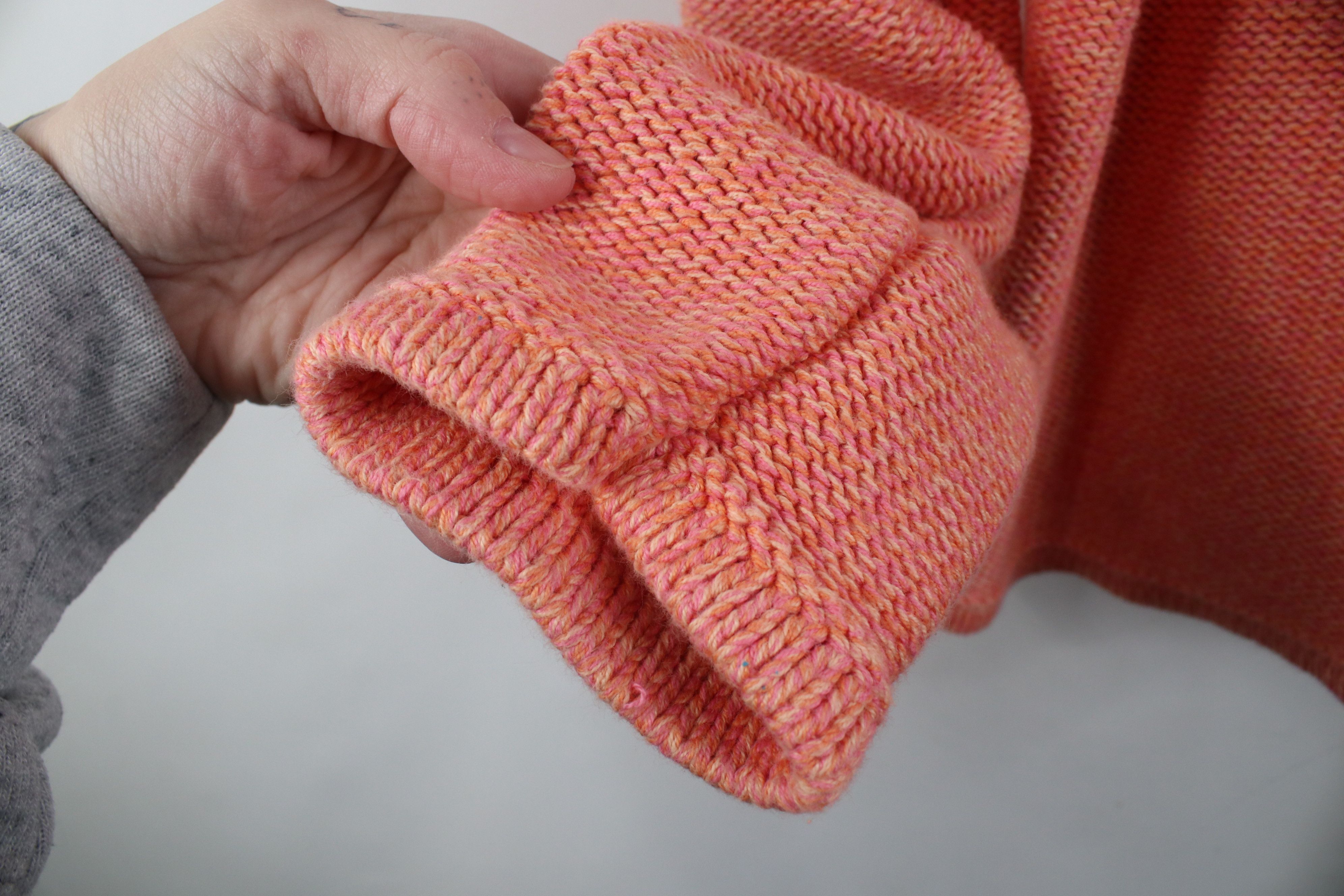 L.L. Bean Vintage Y2K LL Bean Cotton Marled Knit Sweater Orange Fleck Size M / US 6-8 / IT 42-44 - 4 Thumbnail