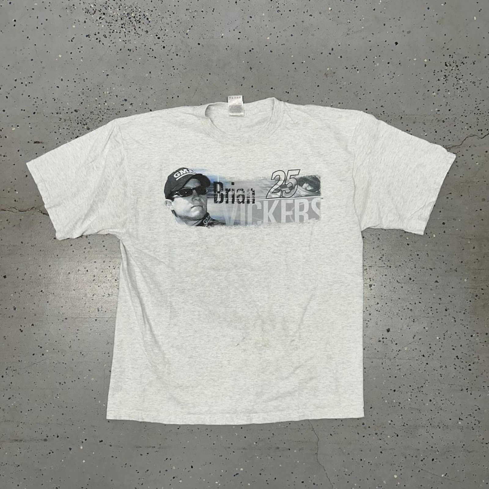 Fruit Of The Loom VTG Grey cotton NASCAR t-shirt Size US XL / EU 56 / 4 - 1 Thumbnail