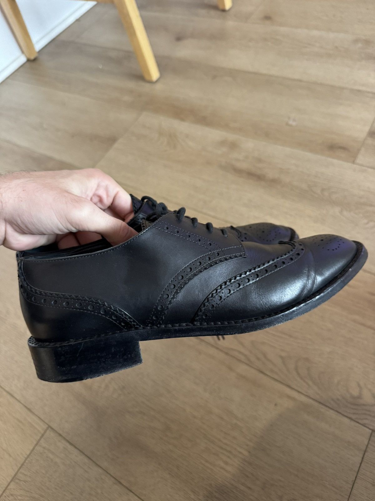 Saint Laurent Paris Leather whipstitch brogues Size US 9 / EU 42 - 2 Thumbnail