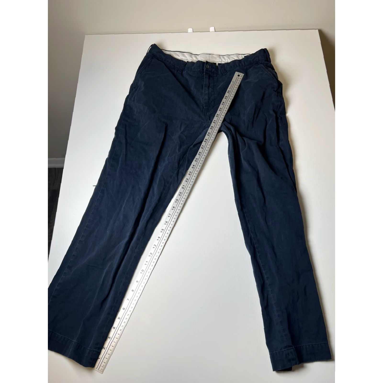 Polo Ralph Lauren Polo Ralph Lauren Classic Fit Pants Men 38x32 Chino Straight Navy Blue Cotton Zip Button Logo Pockets Vintage: No Size US M / EU 48-50 / 2 - 3 Thumbnail