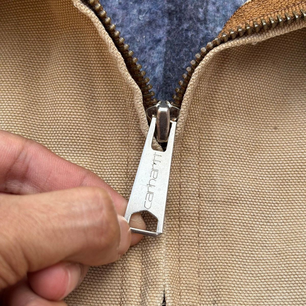 Carhartt Vintage 90s Sunfaded Carhartt Detroit Jacket Size US L / EU 52-54 / 3 - 5 Thumbnail