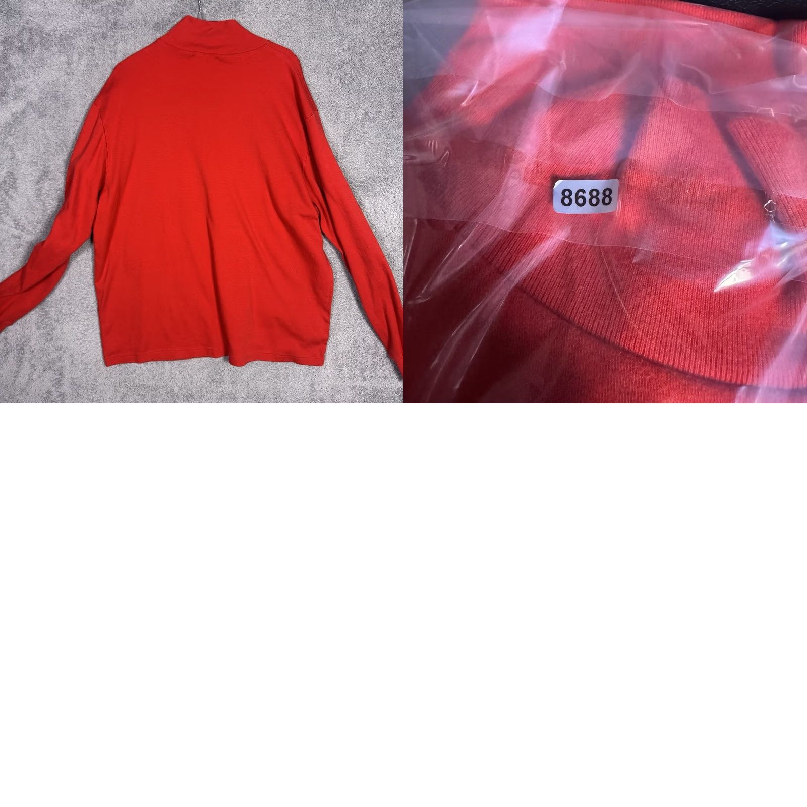 Ralph Lauren VINTAGE Polo Ralph Lauren Sweater Shirt Mens XL Mock Neck Pullover Knit Christmas Red Size US XL / EU 56 / 4 - 8 Thumbnail