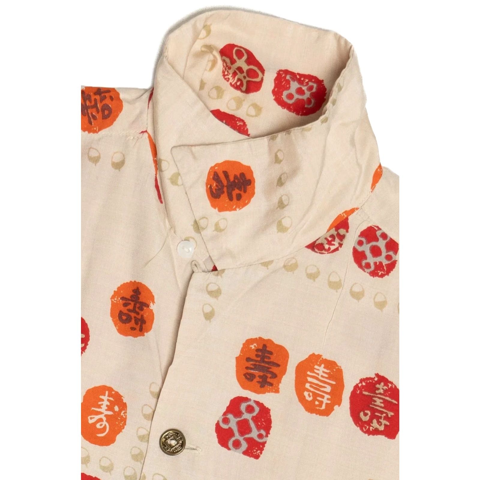 Vintage VINTAGE Hookano Brand Hawaiian Shirt Long Sleeve Adult Medium Beige 1950s Rare Made in USA Size US M / EU 48-50 / 2 - 3 Thumbnail