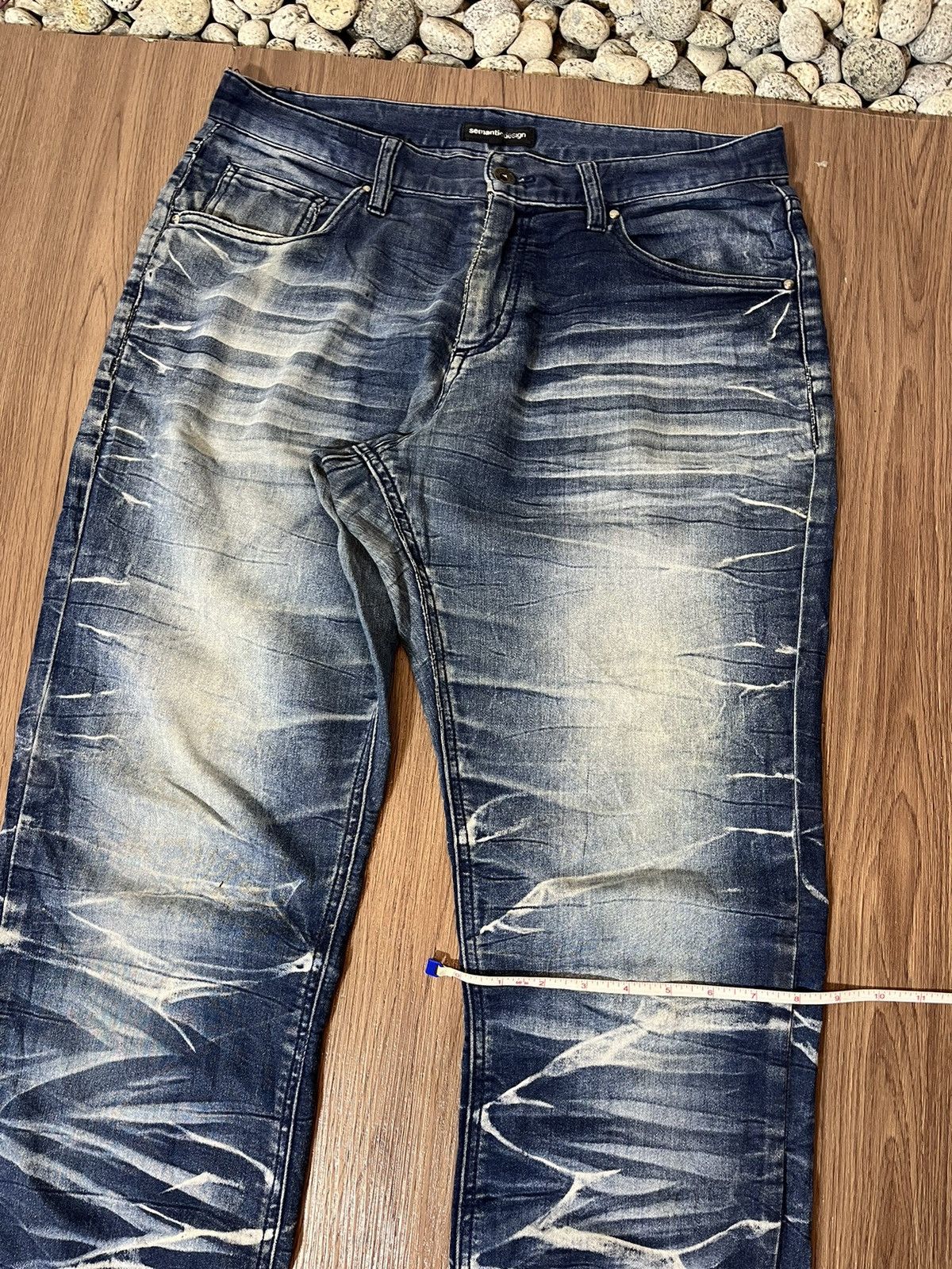 Japanese Brand × semanticdesign Semantic Design Clawmark Relaxed Jeans Size US 33 - 15 Thumbnail