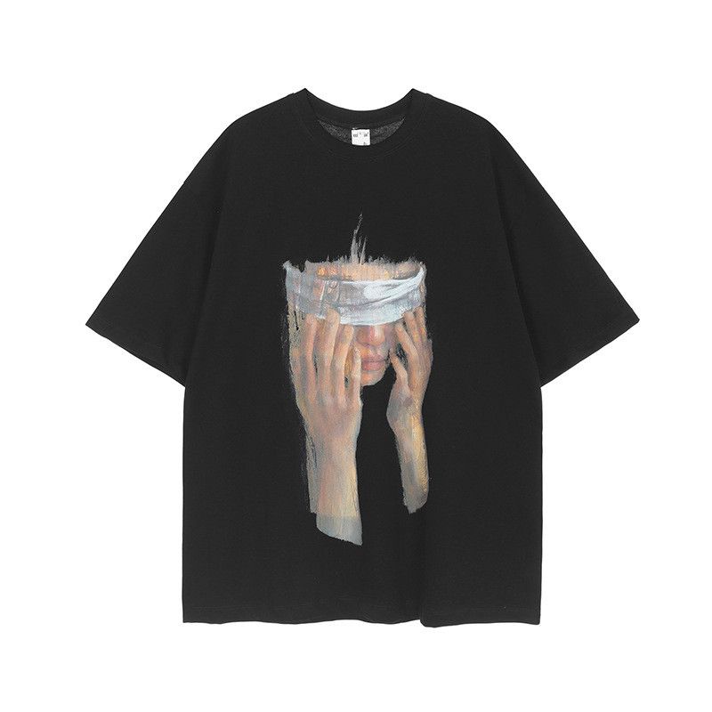 Japanese Brand American retro street blindfolded girl short-sleeved t-shirt Size US M / EU 48-50 / 2 - 1 Thumbnail