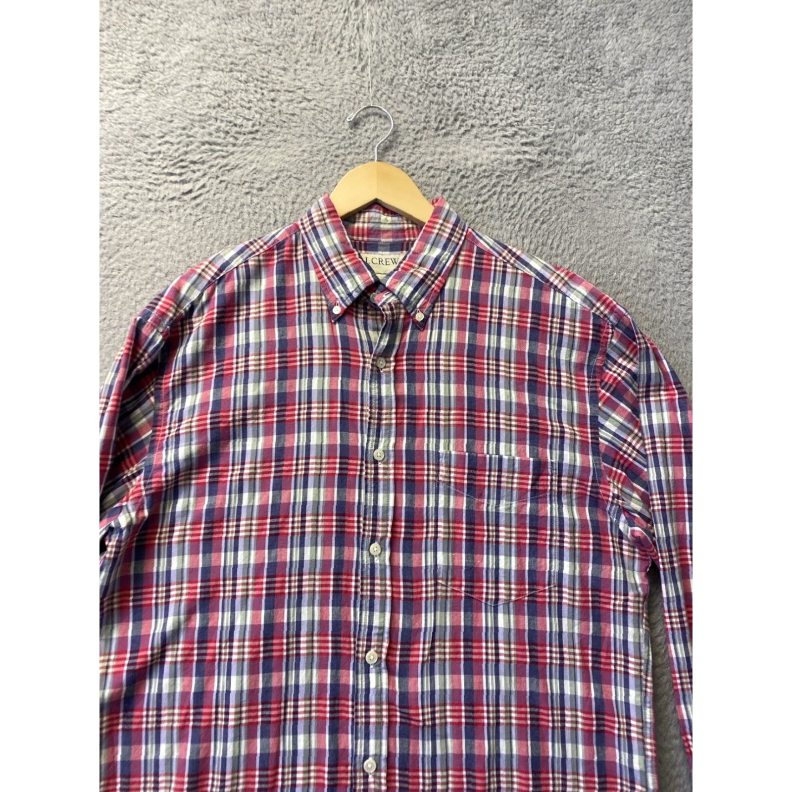 J.Crew J.CREW Men Button-Up Shirt Multicolor Plaid Long Sleeve Button Cotton Regular M Mens Size US M / EU 48-50 / 2 - 2 Thumbnail