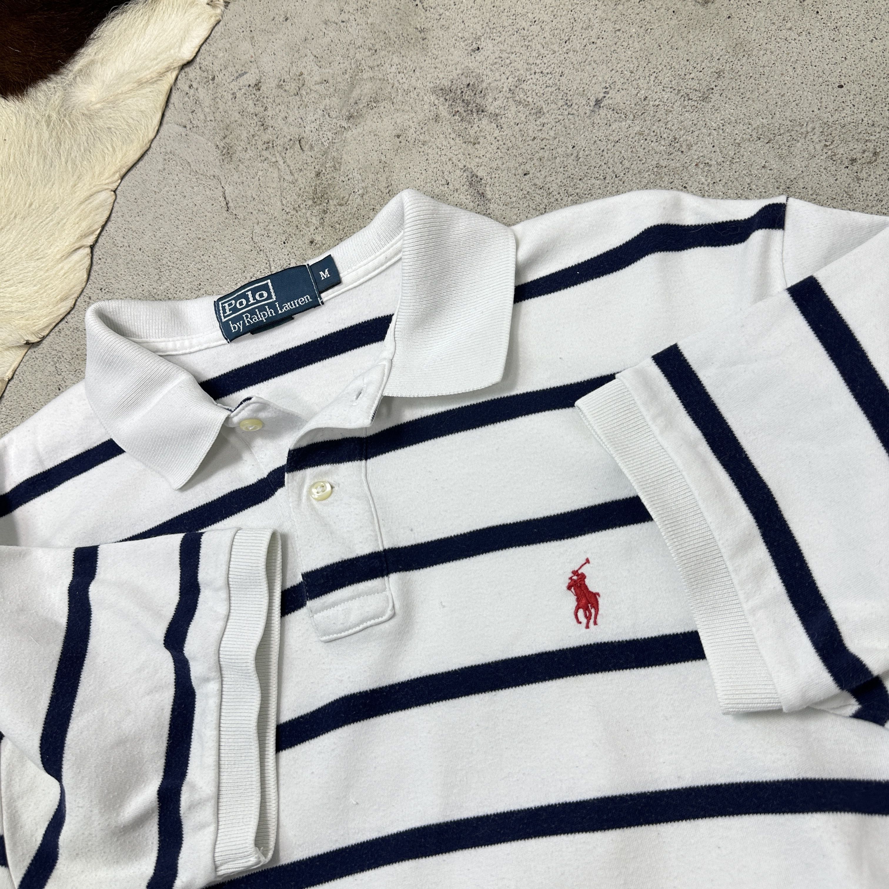 Polo Ralph Lauren Vintage Streetwear Striped Polo Ralph Lauren T-shirt Y2K Size US M / EU 48-50 / 2 - 6 Thumbnail