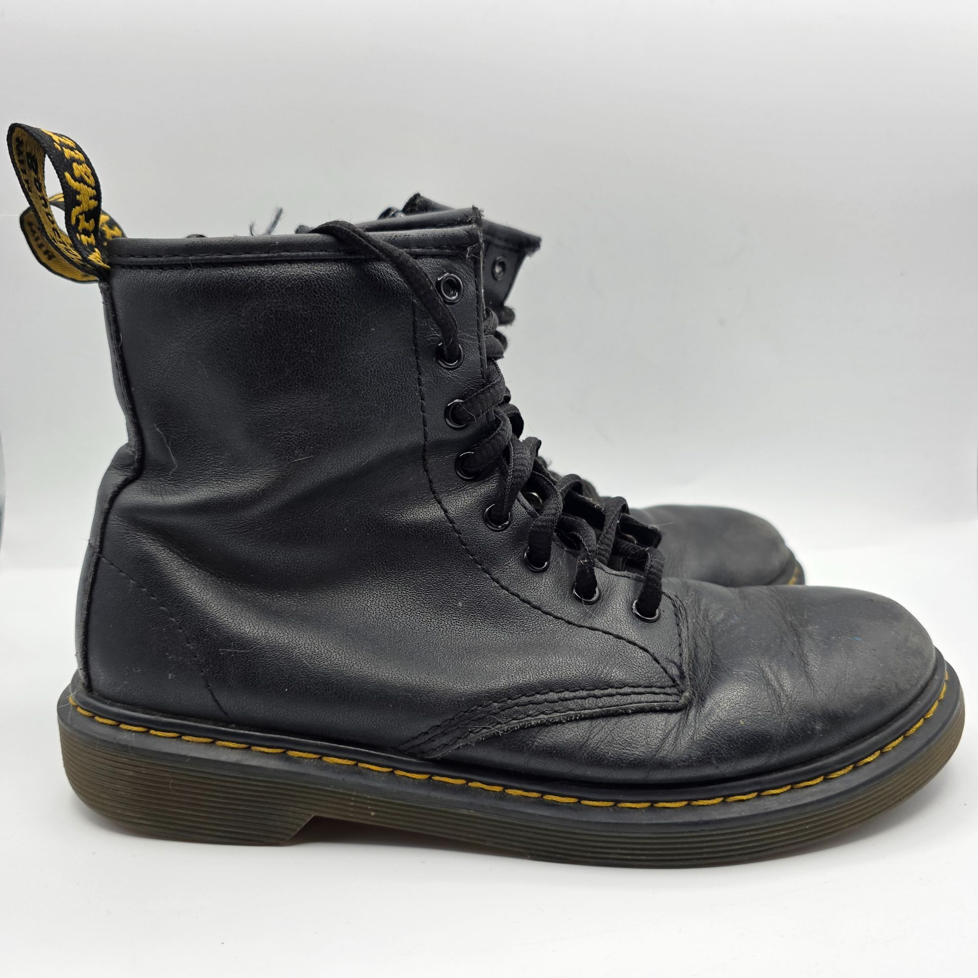 Dr. Martens Dr. Martens Womens Size 5 Black Leather Ankle Boots 1460 J S Size US 5 / IT 35 - 12 Thumbnail