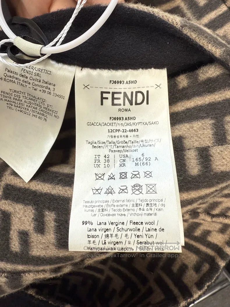Fendi Fendi Two-Way Wear Wool Coat Size S / US 4 / IT 40 - 4 Thumbnail