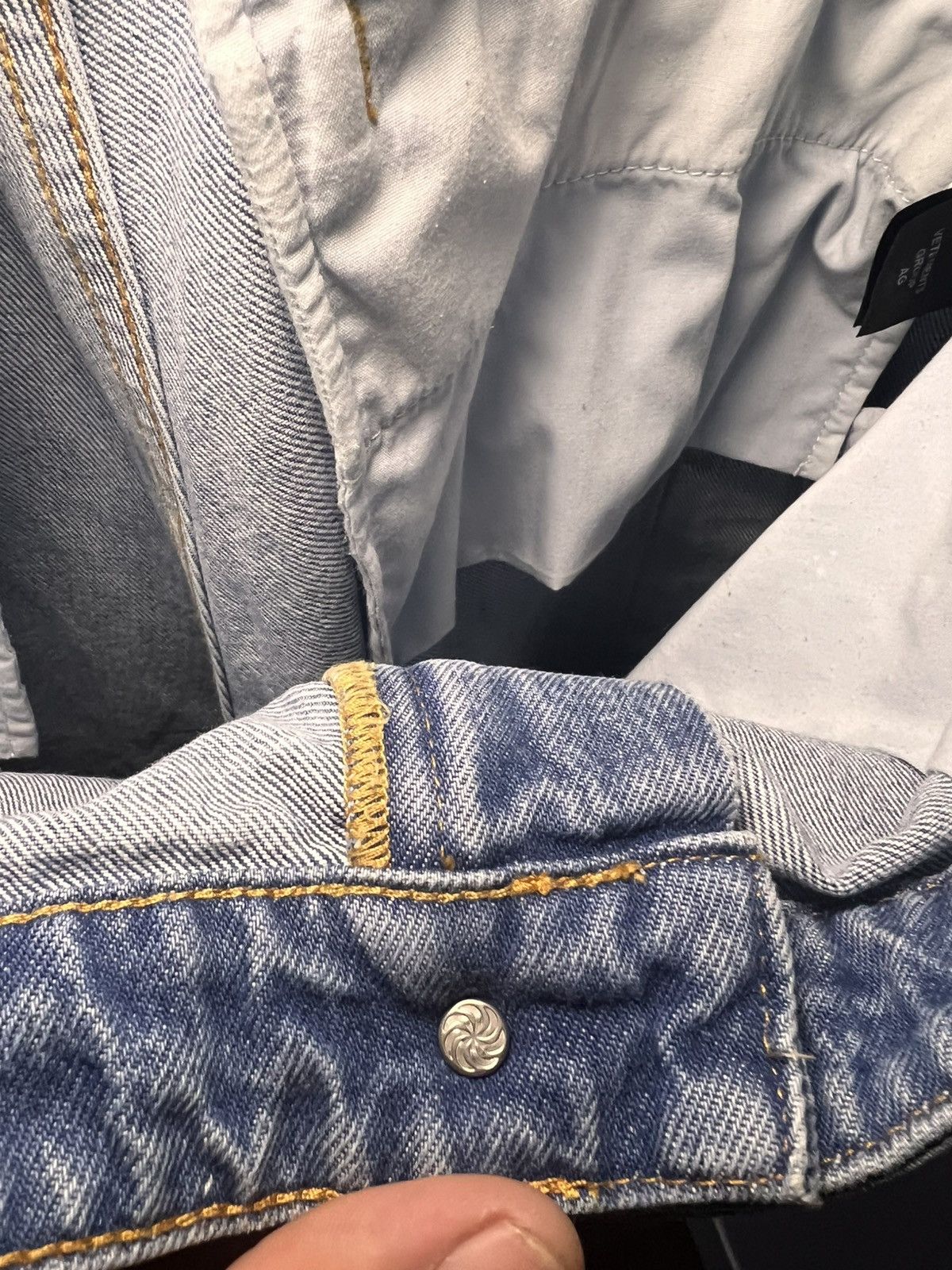 Vetements Vetements Blue & Black Runway Deconstructed Cargo Pants Size US 34 / EU 50 - 13 Thumbnail