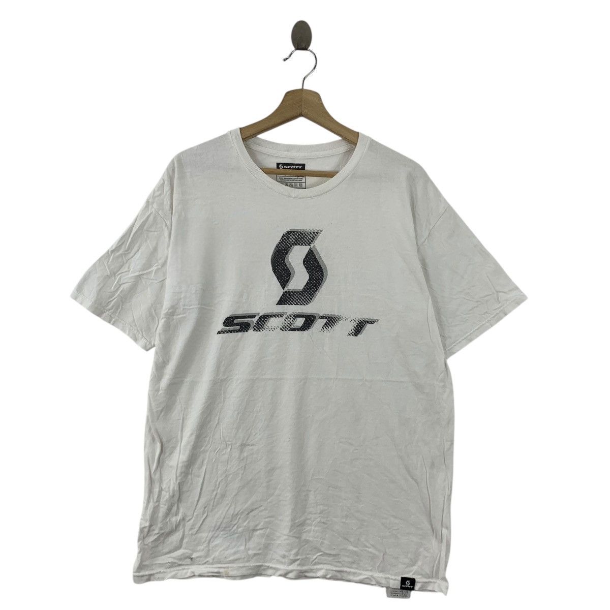 Schott Vintage SCOTT SPORT Motion Logo Made In USA Tee Shirt Top Size US L / EU 52-54 / 3 - 1 Thumbnail
