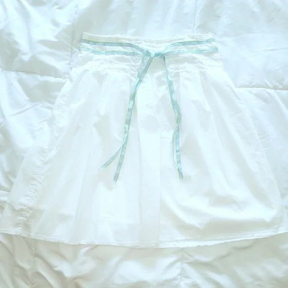 Old Navy Frayed Waist Pleated A-Line Skirt Size 26" / US 2 / IT 38 - 4 Thumbnail