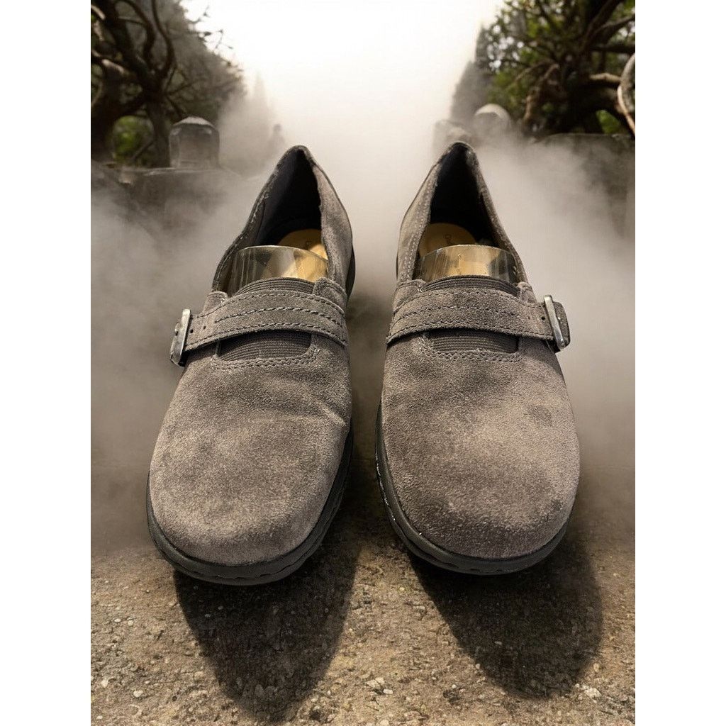 Croft & Barrow Women's Croft & Barrow Ortholite Gray Leather Suede Shoes Size US 8.5 / IT 38.5 - 1 Thumbnail