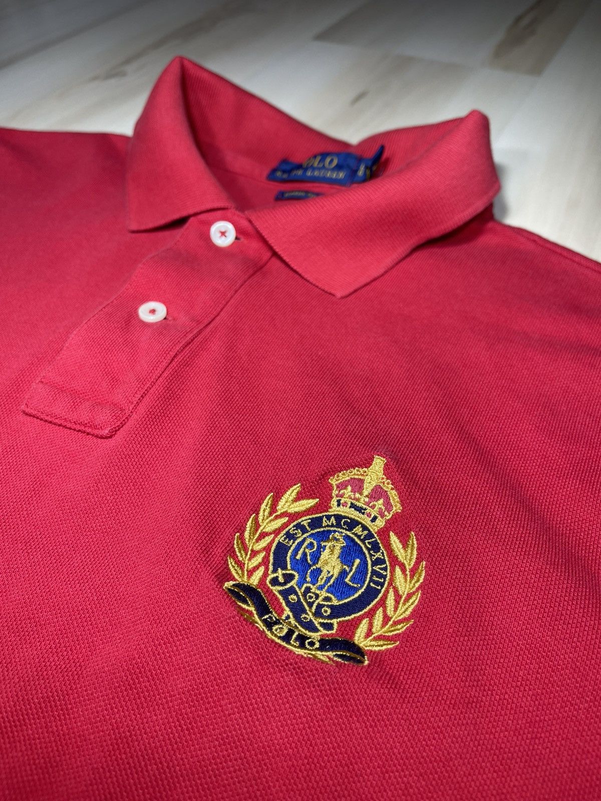 Polo Ralph Lauren Polo Ralph Lauren Shirt Sz L Crest Cookie Patch Classic Fit Size US L / EU 52-54 / 3 - 1 Thumbnail