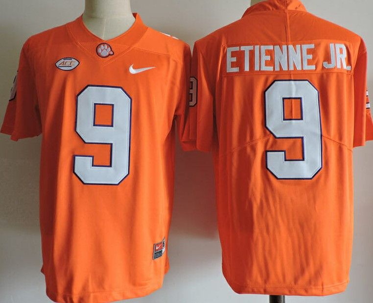 Other Men's Clemson Tigers #9 Travis Etienne Jr Jersey Orange Size US M / EU 48-50 / 2 - 3 Thumbnail