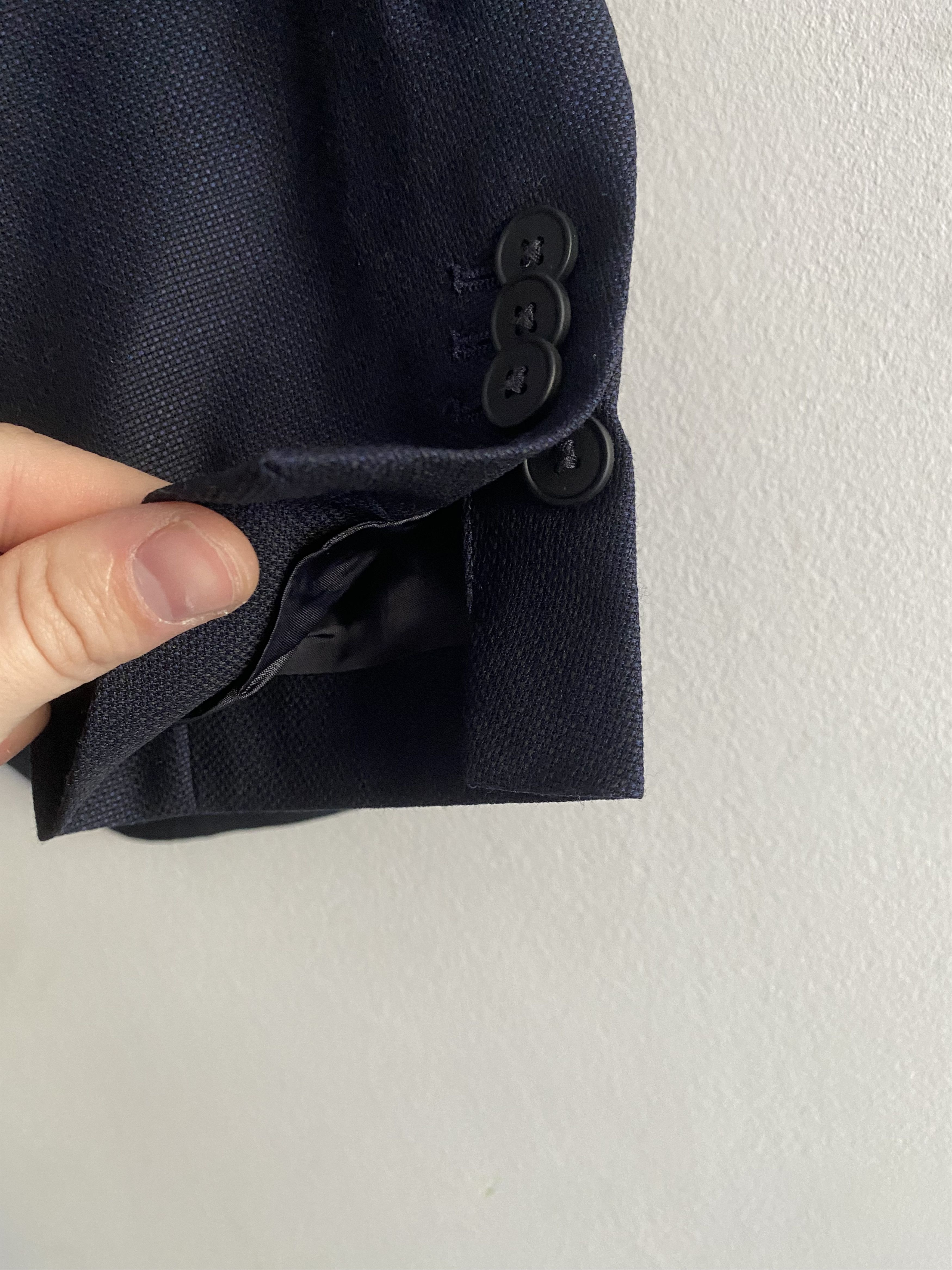 Massimo Dutti Massimo Dutti Navy Blue Slim Fit Blazer - NWT Size 40R - 5 Thumbnail