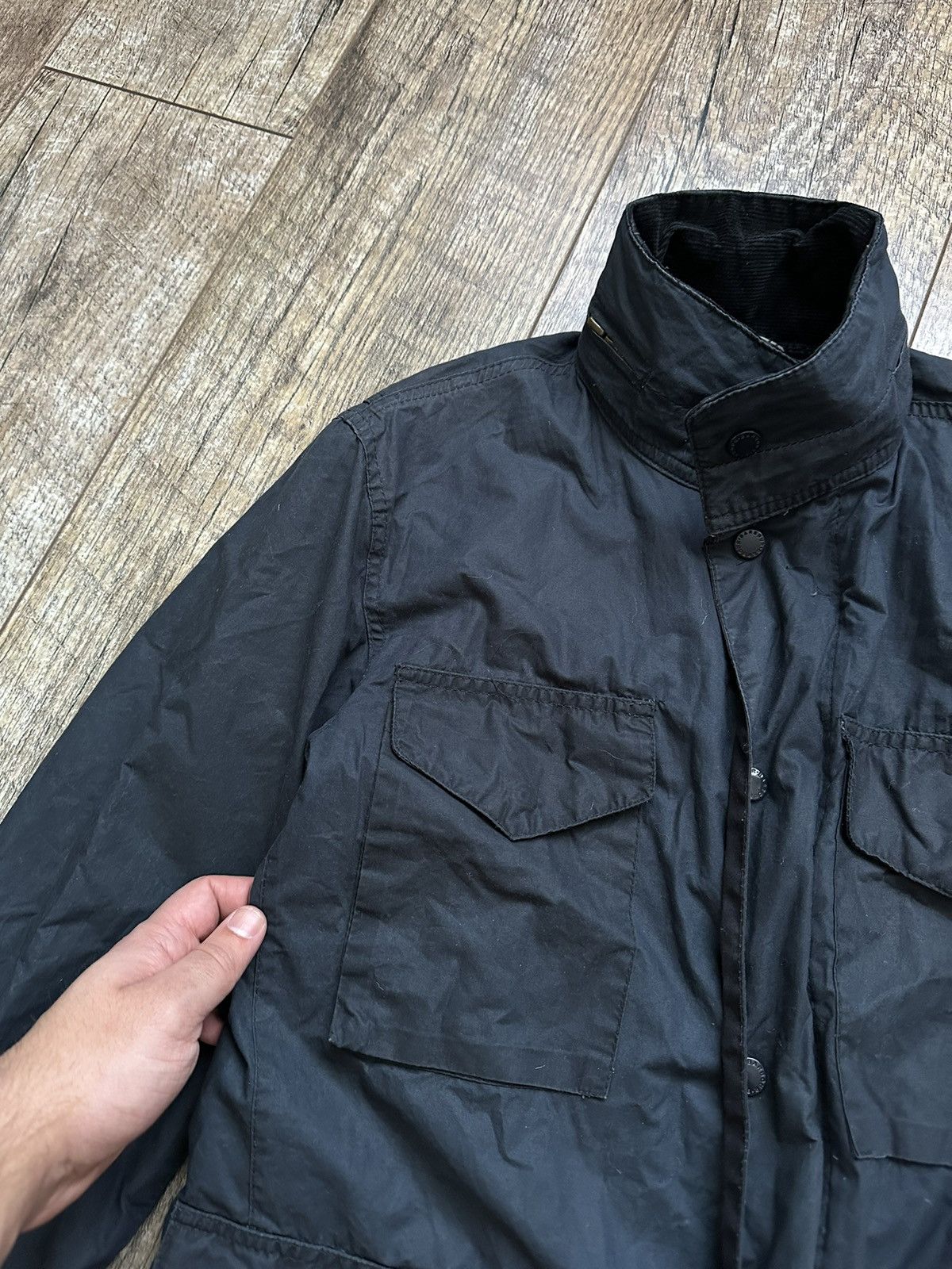 Barbour Vintage Barbour Tailored Sapper Waxed Jacket Size US S / EU 44-46 / 1 - 9 Thumbnail