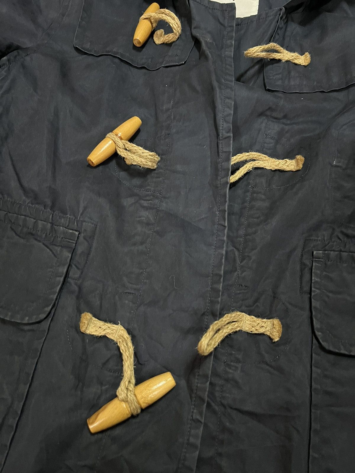 Margaret Howell × Vintage Margaret Howell Duffle Coat Toggle Button Hoodie Jacket Size S / US 4 / IT 40 - 5 Thumbnail