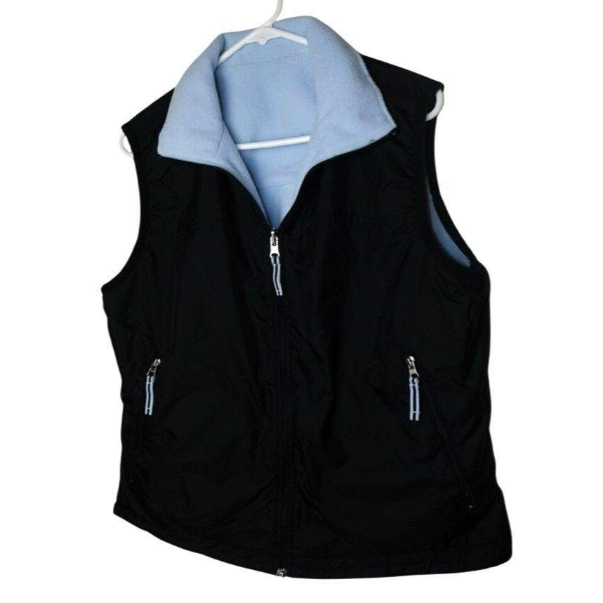 Other Womans Fleece Vest Athletic Works Reversible Black Blue Size Size XL / US 12-14 / IT 48-50 - 1 Thumbnail