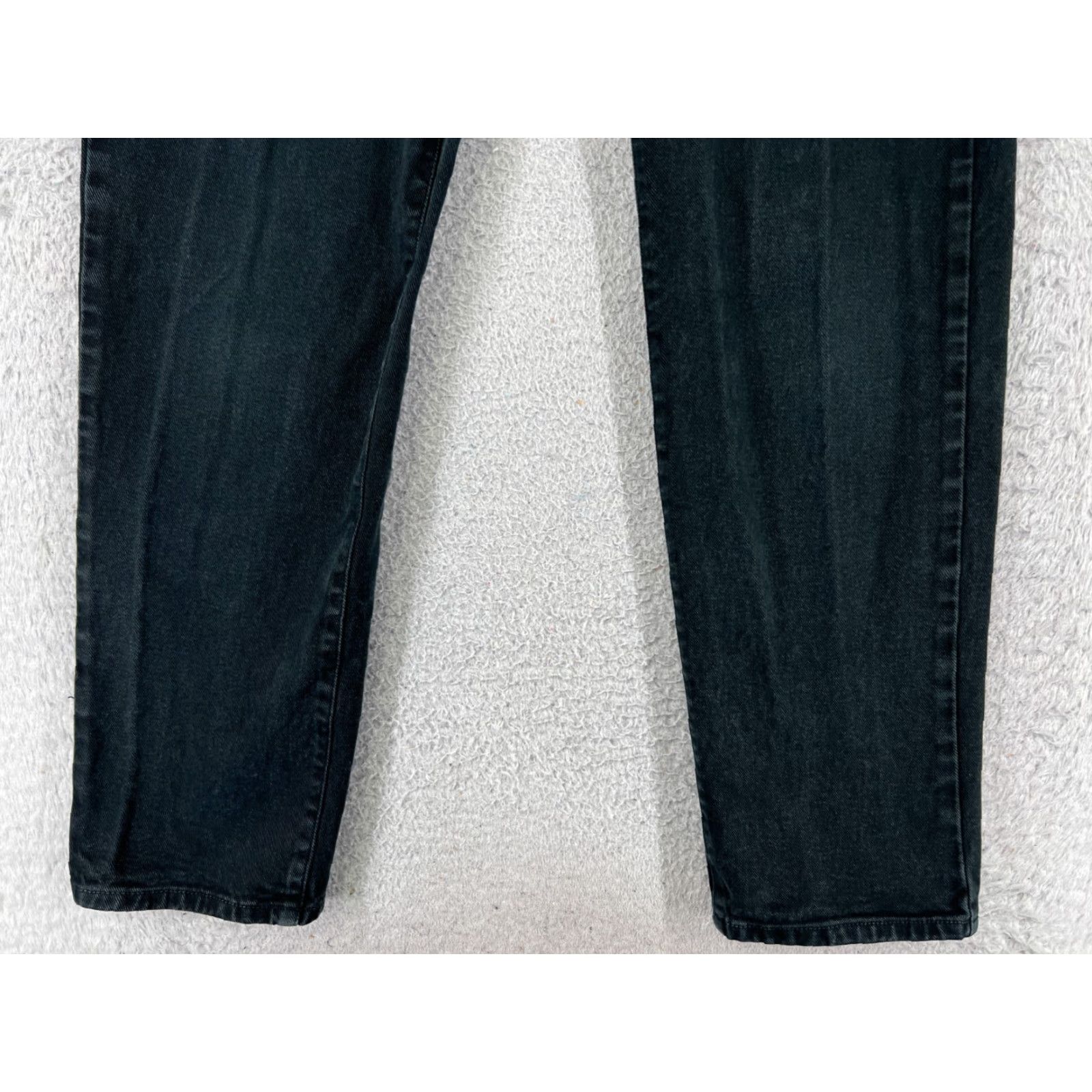 Talbots Calvin Klein Jeans Womens Regular Straight 6 Black Denim Cotton 26x31 Vintage Talbots Size 28" / US 6 / IT 42 - 2 Thumbnail