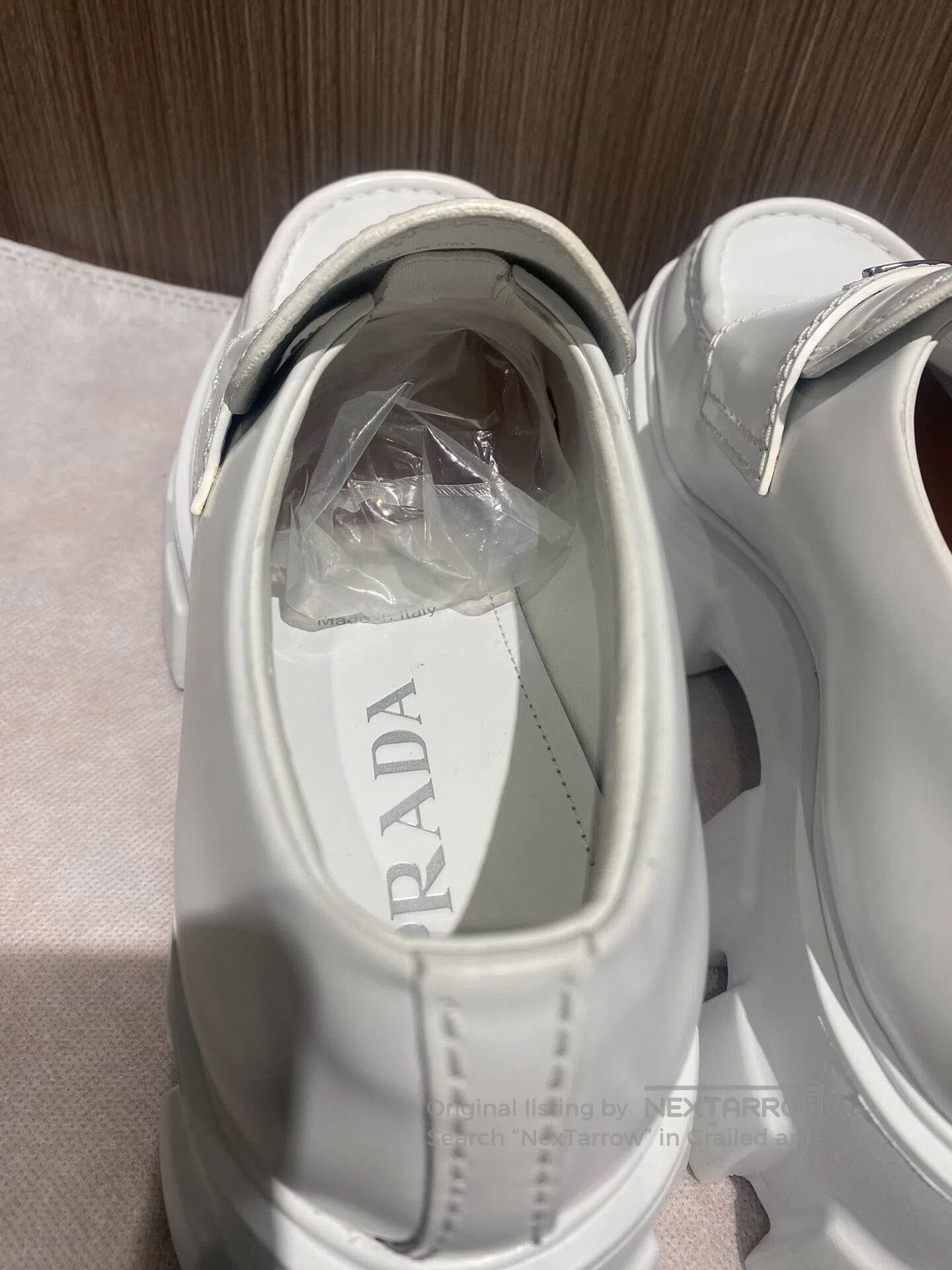 Prada Prada White Platform Loafers. Size US 7 / IT 37 - 4 Thumbnail