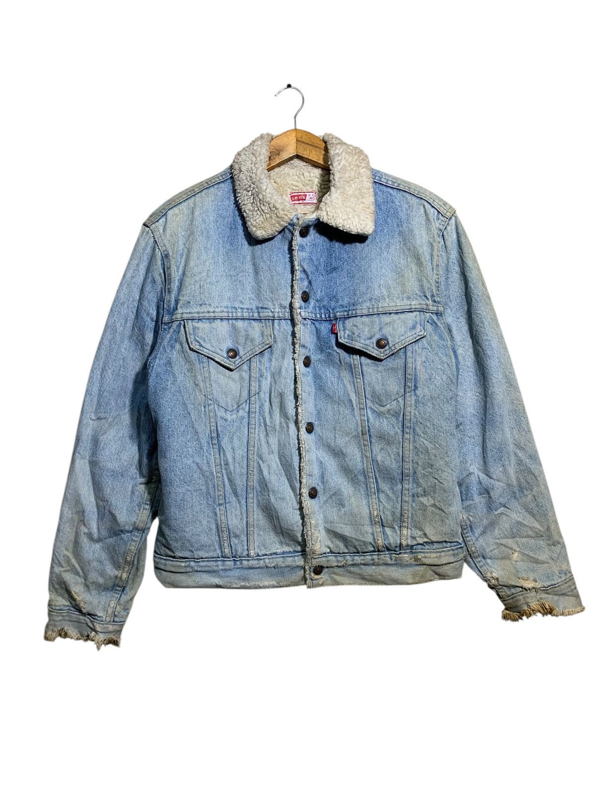 Levi's 🔥VTG LEVIS 80s SHERPA DENIM JACKETS TYPE 3 Size US M / EU 48-50 / 2 - 1 Thumbnail