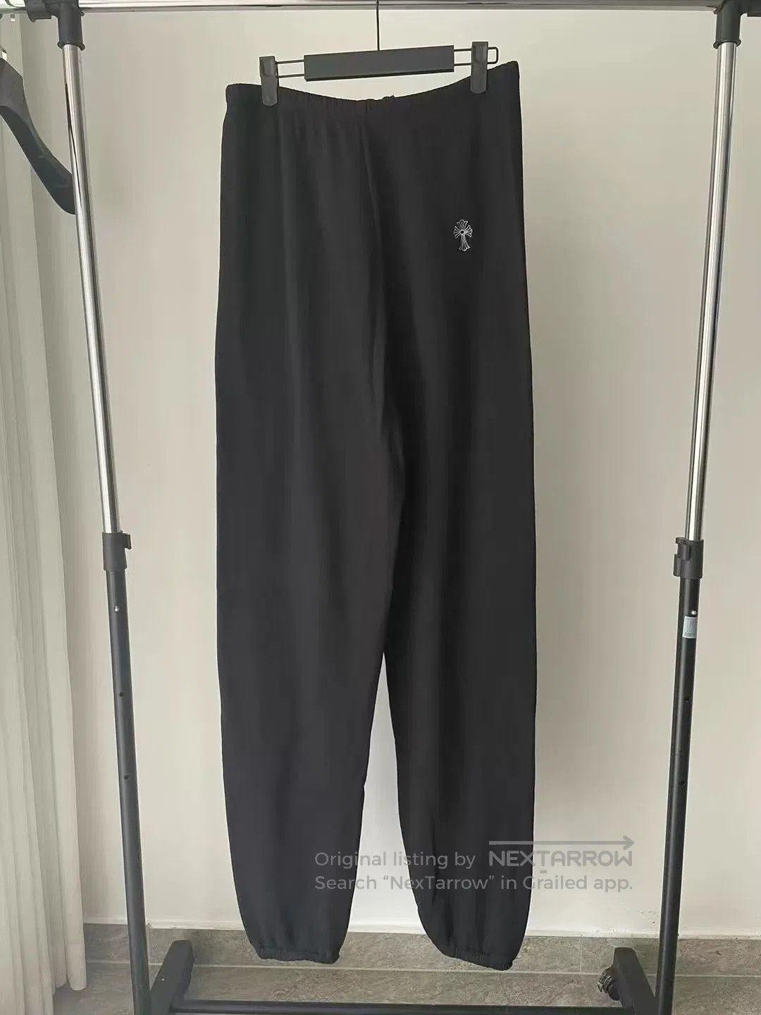 Chrome Hearts Chrome Hearts Black Embroidered Cross Sweatpants. Size US 26 / EU 42 - 2 Thumbnail