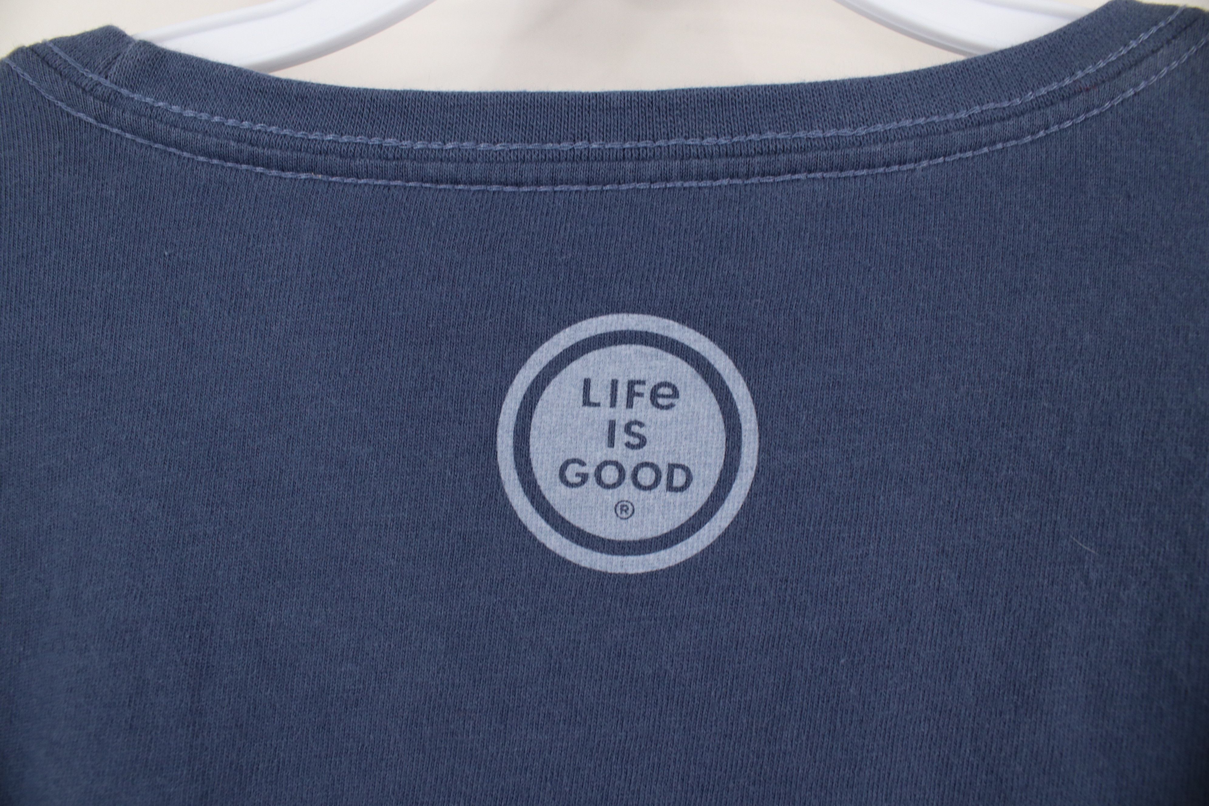 Life is Good × Vintage Life Is Good Spell Out Nature Tree Aurora Borealis T-Shirt Size L / US 10 / IT 46 - 10 Thumbnail