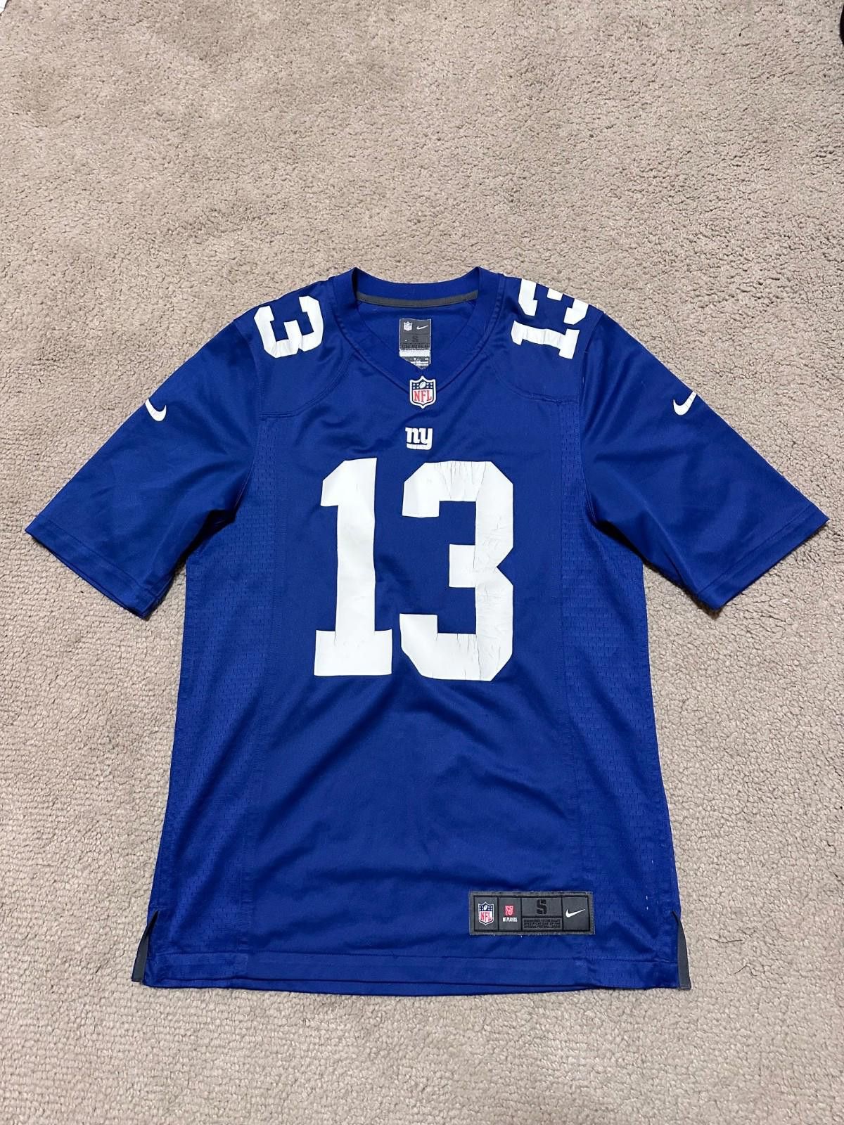 Nike Odell Beckham Jr #13 NY Giants Jersey S Nike NFL On Field Size US S / EU 44-46 / 1 - 1 Thumbnail