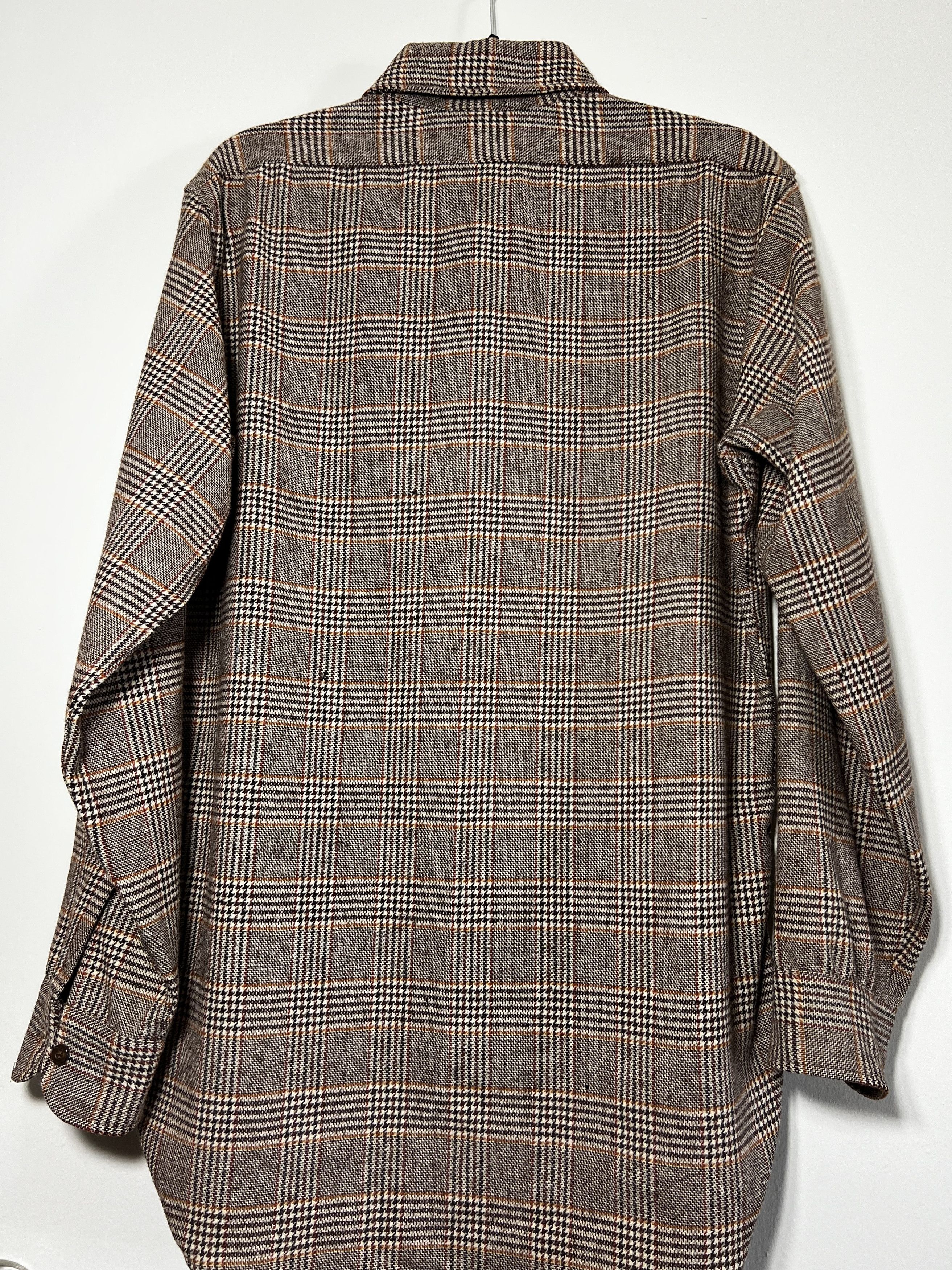 Pendleton × Vintage Vintage 1960's-1970's Pendleton Brown Plaid Shirt Size US M / EU 48-50 / 2 - 7 Thumbnail