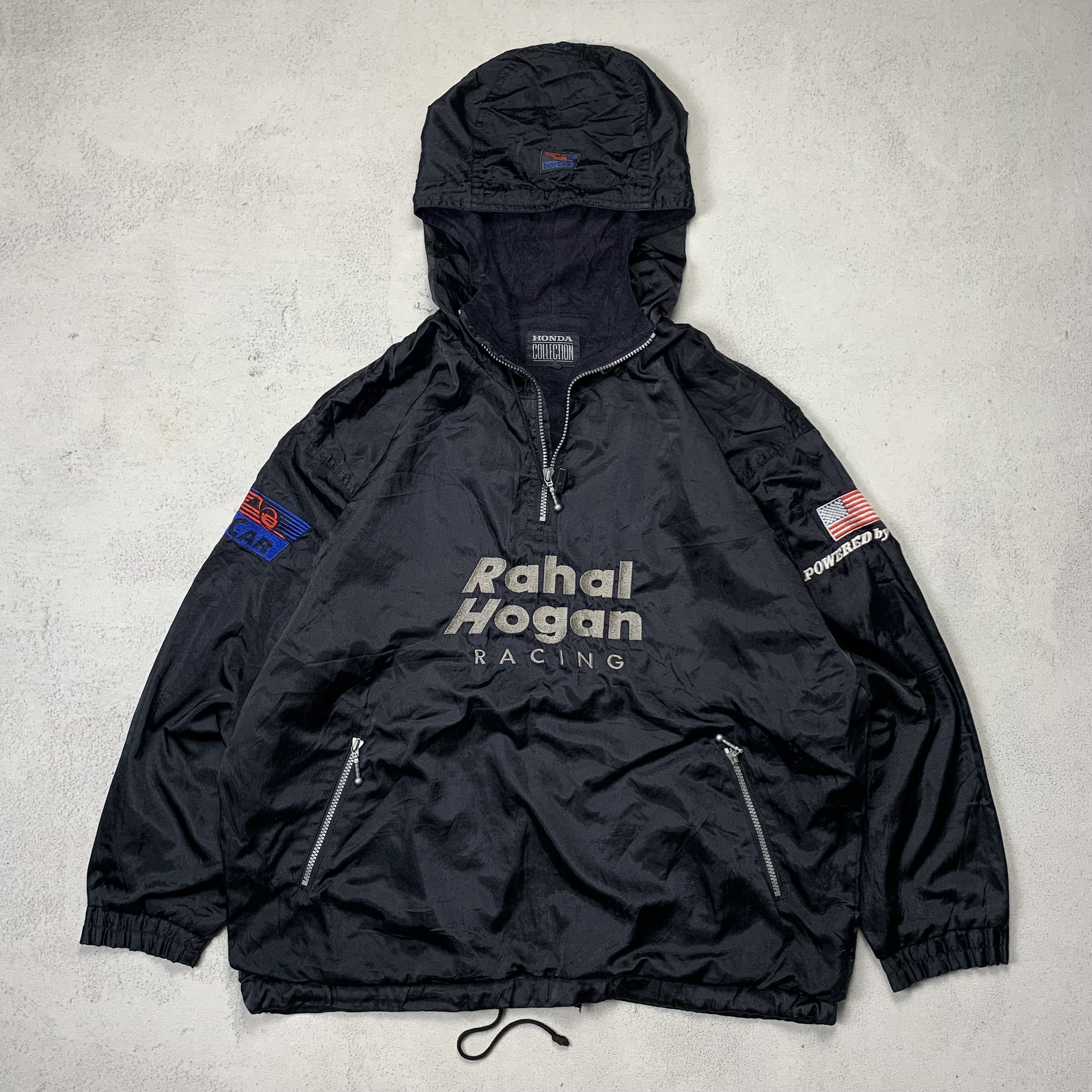 image of Vintage Honda Rahal Hogan Racing Jacket in Black, Men's (Size Medium)