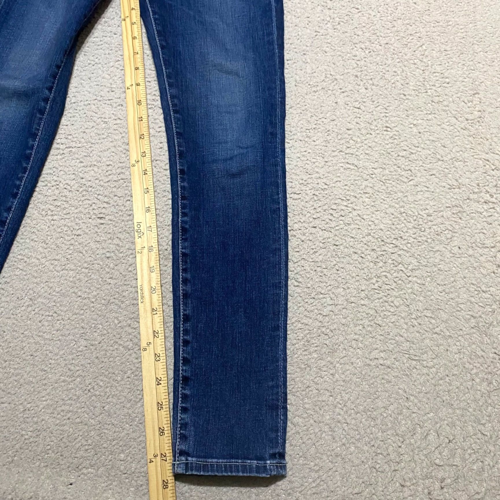 Denime AG Adriano Goldschmied Jeans Skinny Womens 26 Blue Denim Dark Wash Legging Ankle Slim Size 26" / US 2 / IT 38 - 6 Thumbnail